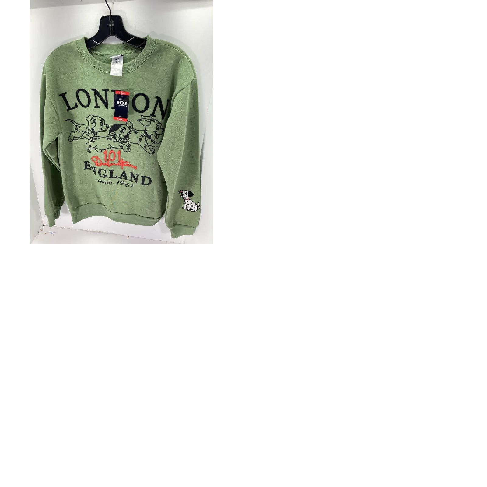 Disney Disney Sweatshirt Women XS Green London 101 Dalmatians Pullover NWT Crew Neck Long Sleeve Pullover Shirt Size XS / US 0-2 / IT 36-38 - 10 Thumbnail