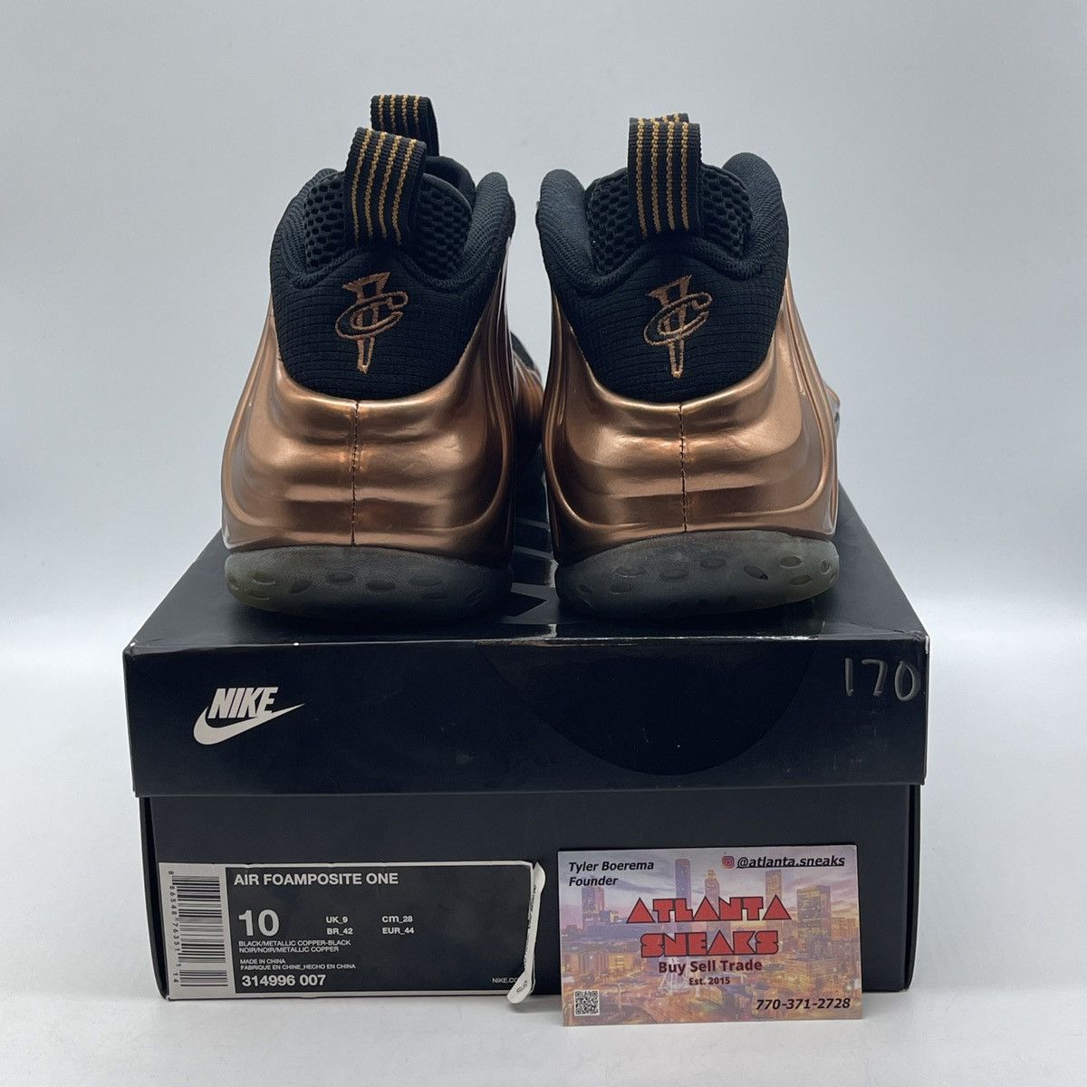 Nike Air foamposite one copper Size US 10 / EU 43 - 3 Thumbnail