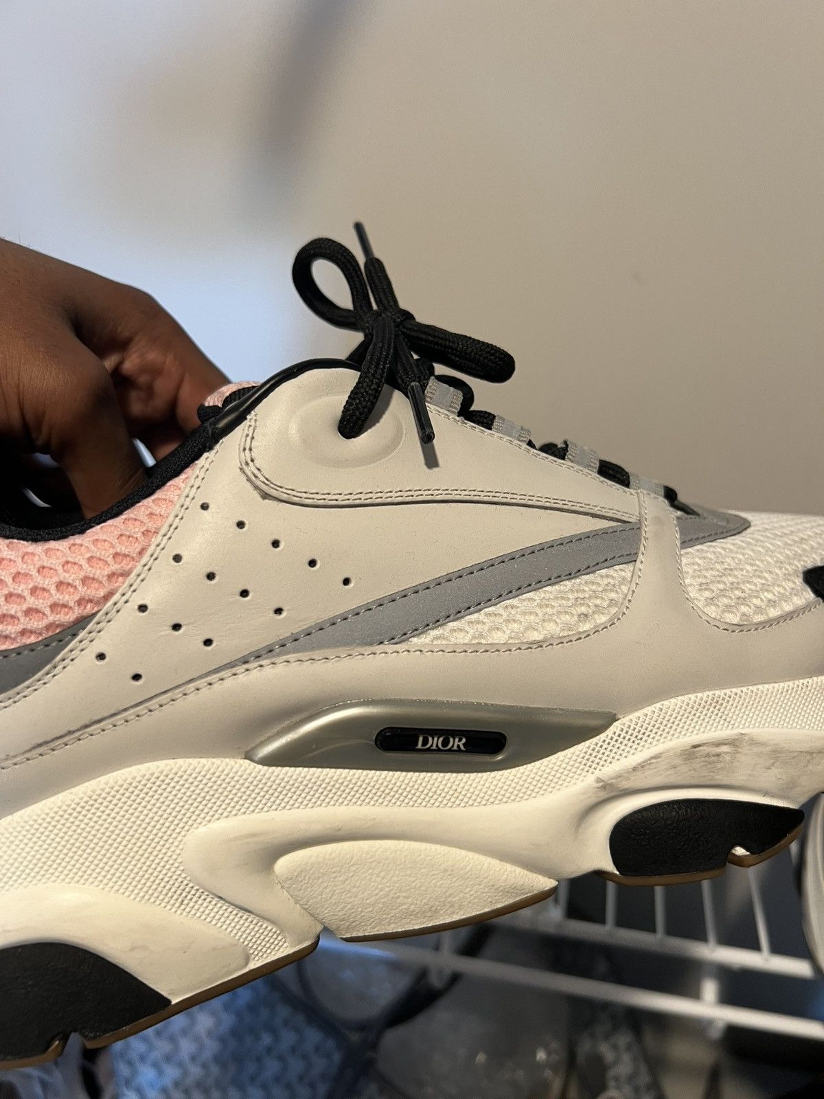 Dior Dior B22 Pale Pink Grey Size US 12 / EU 45 - 8 Thumbnail