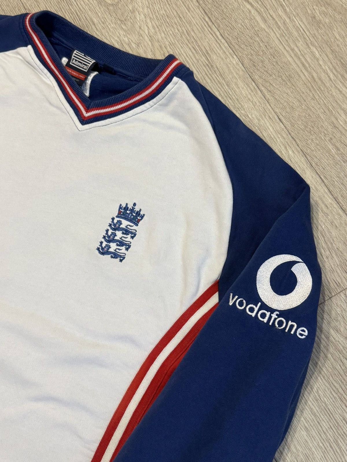 Vintage 🔷Rare Vintage Admiral England Cricket Vodafone Sweatshirt🔷 Size US XL / EU 56 / 4 - 4 Thumbnail