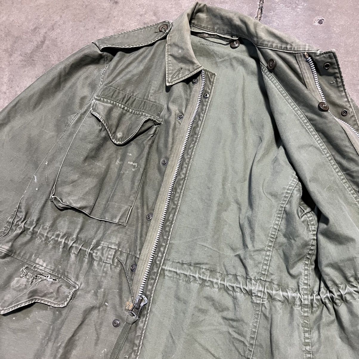 Vintage Vintage 50s OG 106 M65 Military Field Jacket Vietnam War USA Size US S / EU 44-46 / 1 - 7 Thumbnail