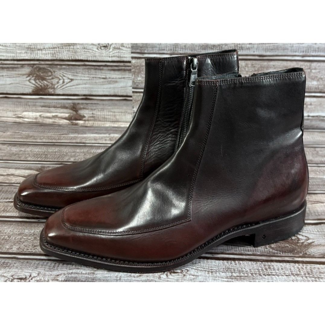 John Varvatos John Varvatos Amsterdam Apron Leather Boots size 9 burgundy Size US 9 / EU 42 - 1 Thumbnail