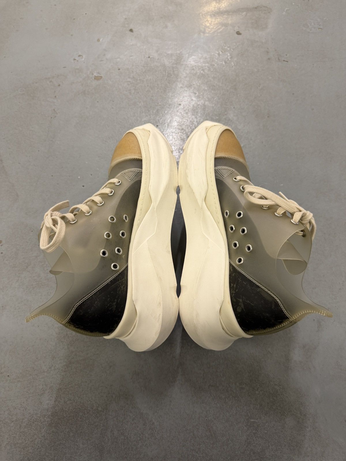 Rick Owens Drkshdw Rick Owens Drkshdw Transparent Abstract Low Sneakers Size US 8 / EU 41 - 7 Thumbnail