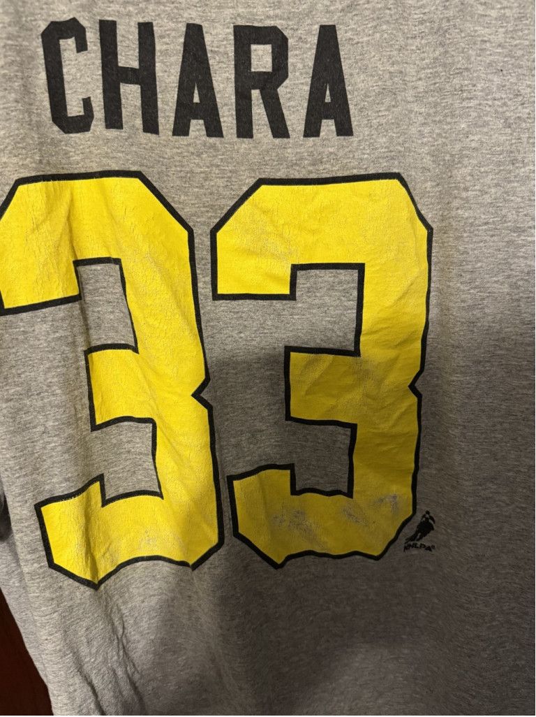 The Unbranded Brand Boston Bruins Zdeno Chara #33 Gray Tee Men's Sz XL Size US XL / EU 56 / 4 - 5 Thumbnail