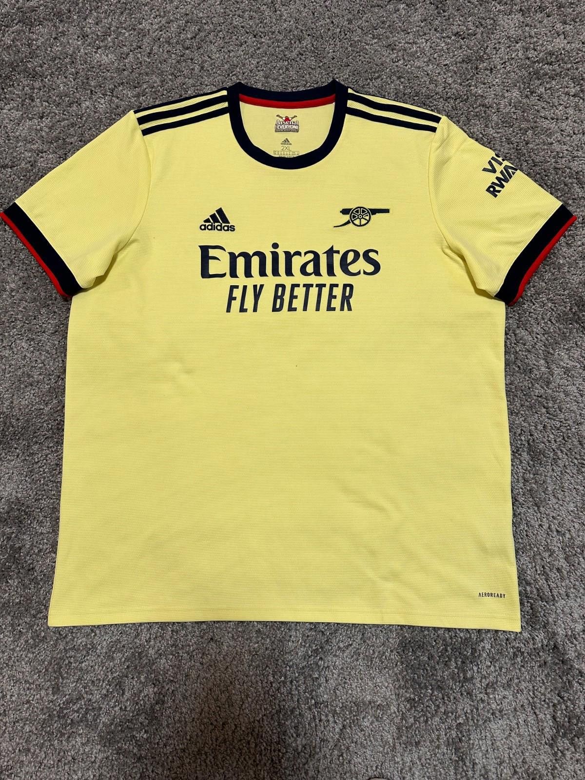 Adidas Adidas Arsenal 2021-22 AWAY Footall Shirt Soocer Jersey XXL Size US XXL / EU 58 / 5 - 1 Thumbnail