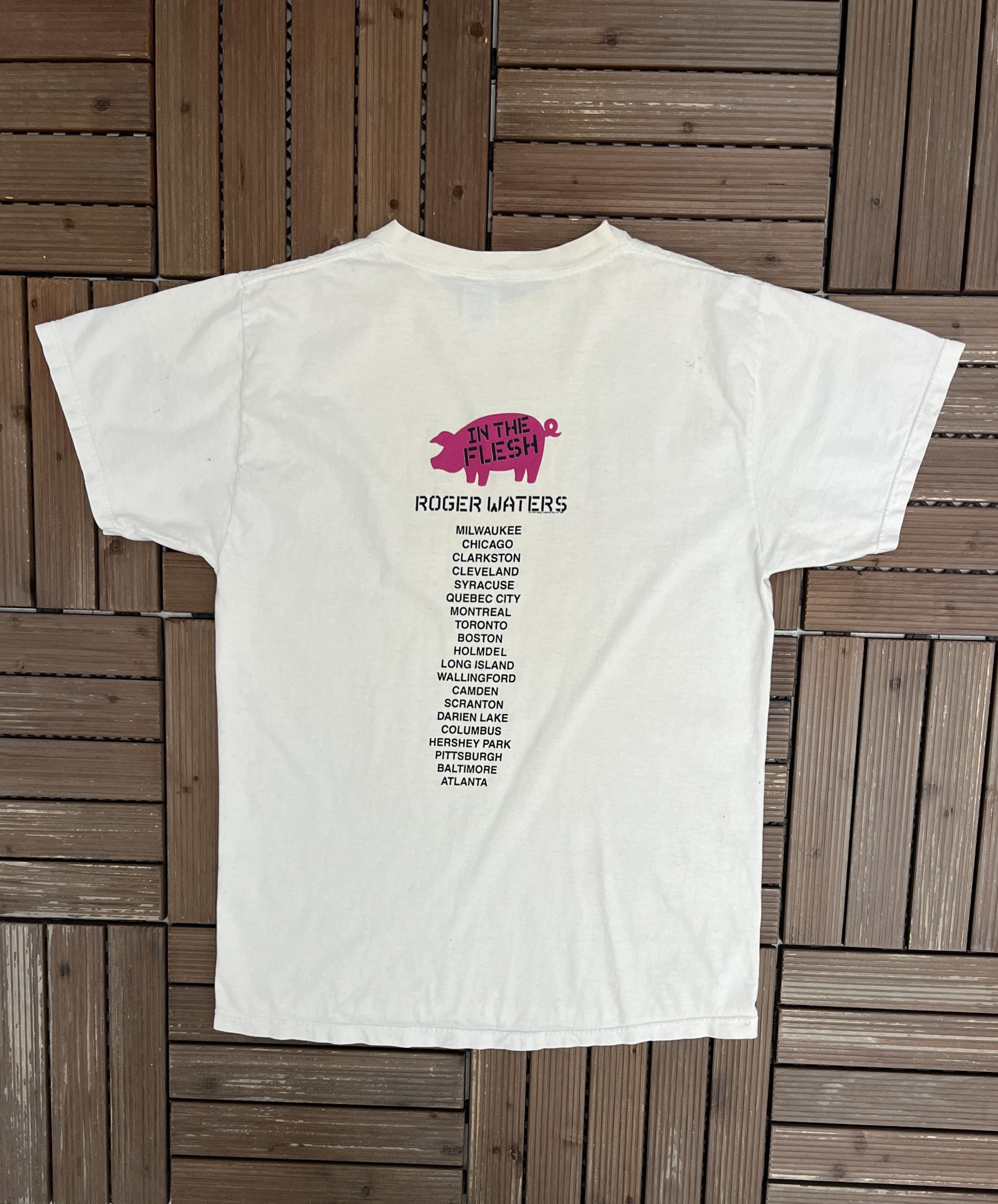 Vintage Roger Waters In The Flesh Vintage White T-Shirt Tee Size US L / EU 52-54 / 3 - 4 Thumbnail