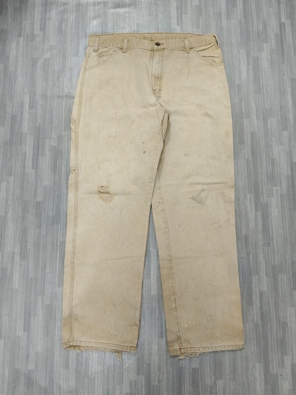 Vintage SICK DICKIES CARPENTER DISTRESSED DENIM PANTS Size US 34 / EU 50 - 2 Thumbnail