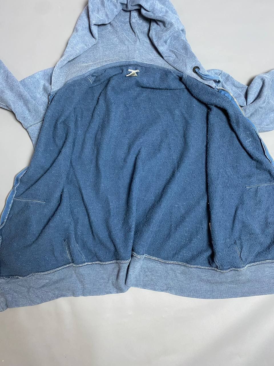 Diesel Diesel Royal Rock Zip Hoodie Sz M Blue Fabric Faded Graphic Size US M / EU 48-50 / 2 - 11 Thumbnail