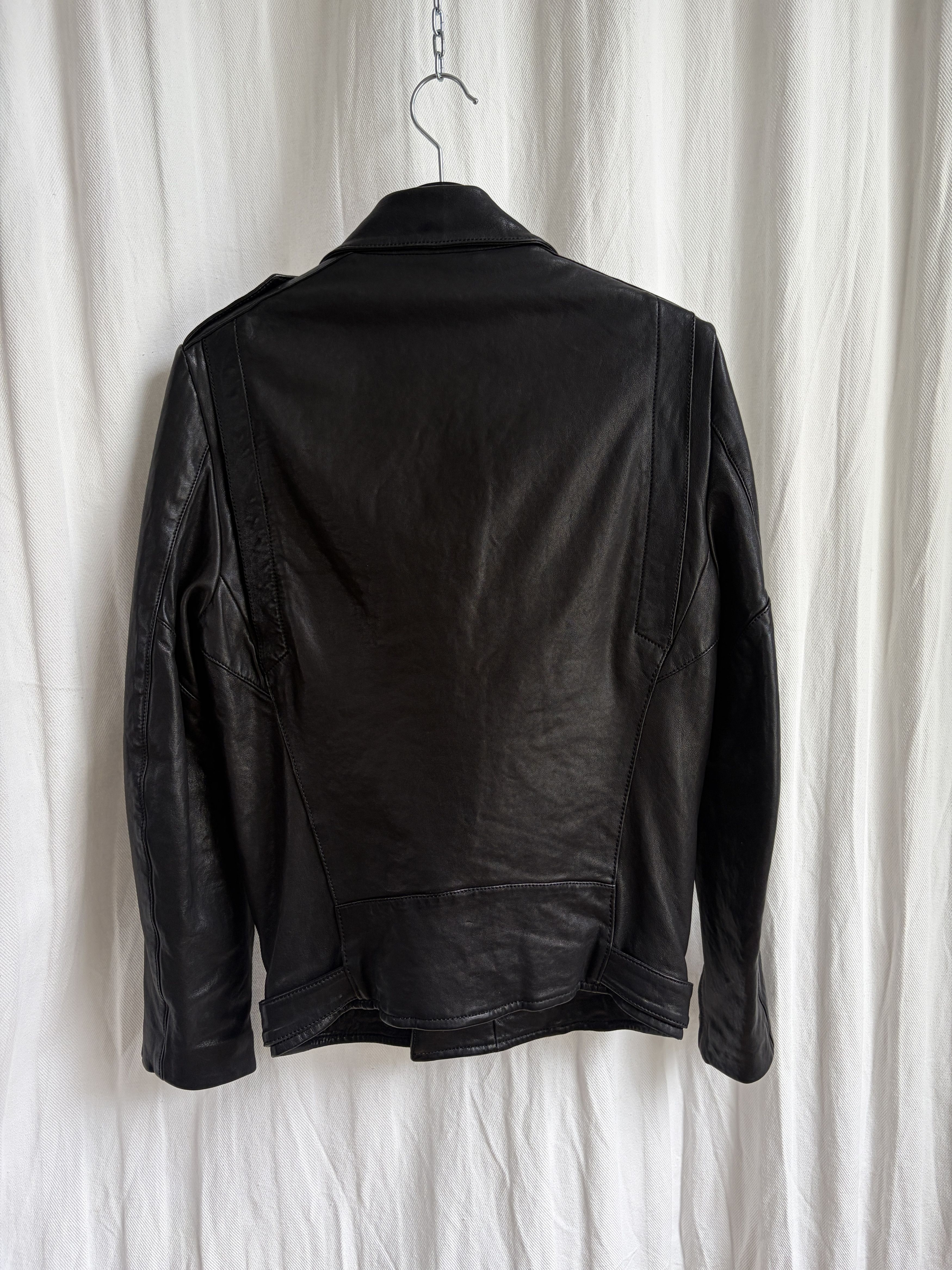 Balmain Double-Zip Perfecto Biker Leather Jacket Size US S / EU 44-46 / 1 - 8 Thumbnail