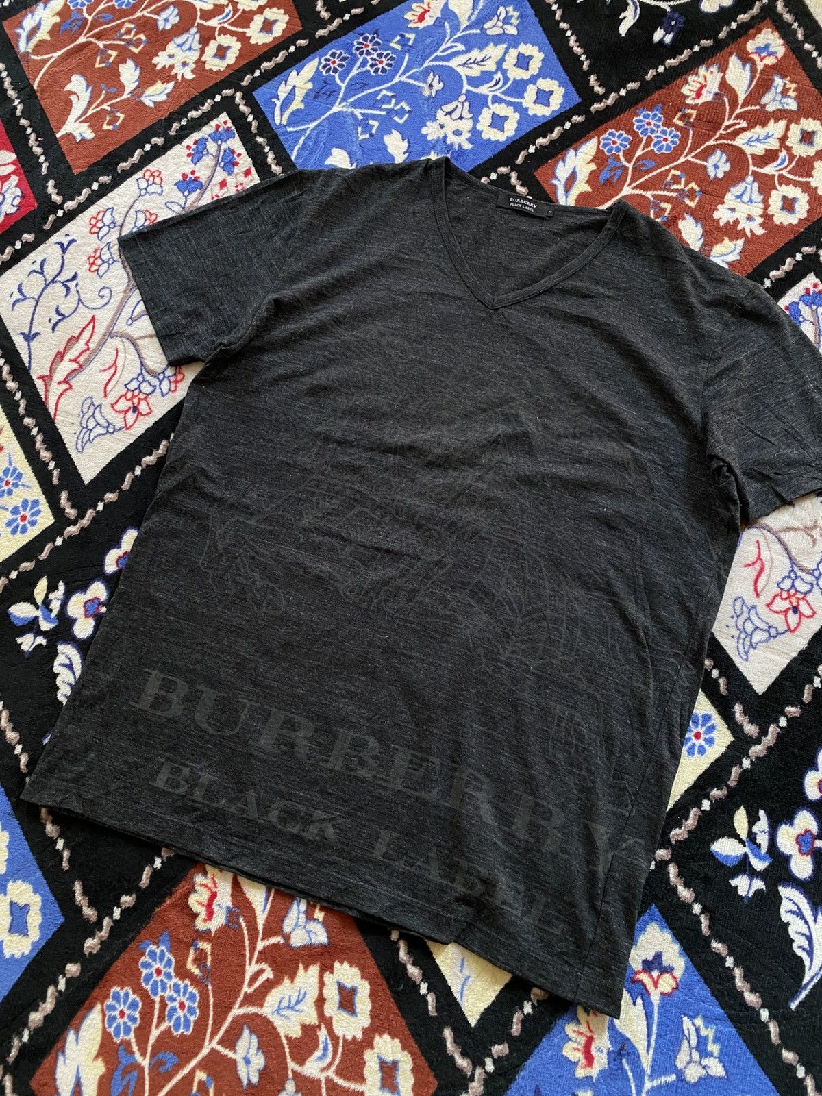 Burberry Burberry Black Label Big Logo Tshirt Size US M / EU 48-50 / 2 - 2 Thumbnail