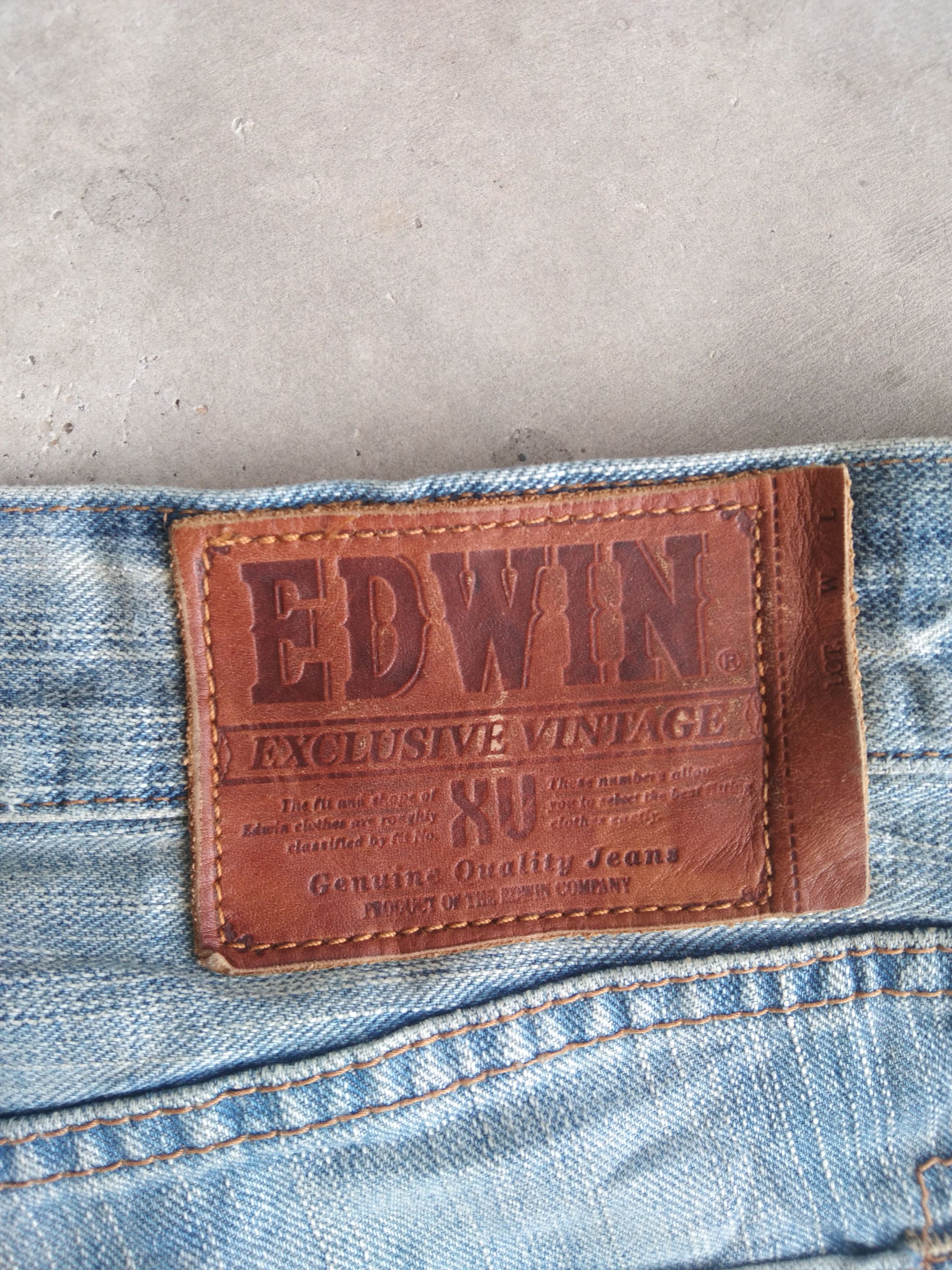 Edwin Vintage Japanese Brand Edwin Distressed Jeans 34x32 Size US 34 / EU 50 - 5 Thumbnail