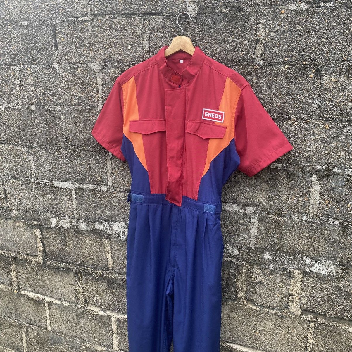 Japanese Brand Vintage Japan Jdn Eneos Oil Jumpsuit Coveralls Short Sleeve Size US 34 / EU 50 - 3 Thumbnail
