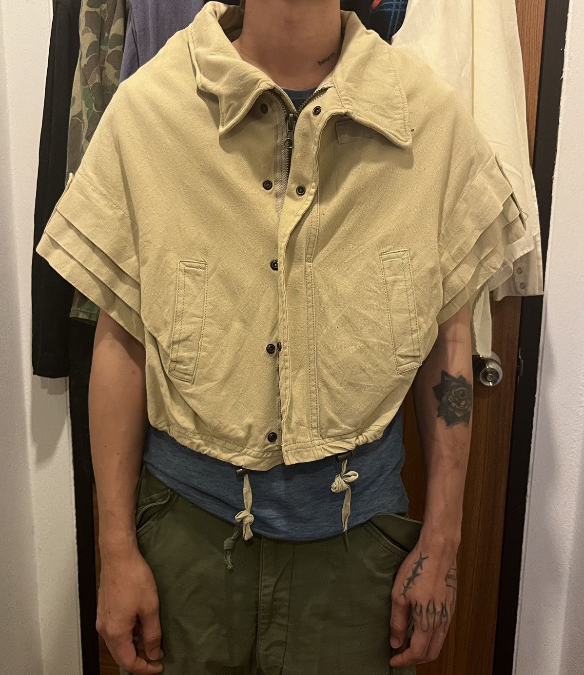 GOA 💥RARE Y2K GOA CROPPED VEST JACKET // Size US L / EU 52-54 / 3 - 15 Thumbnail