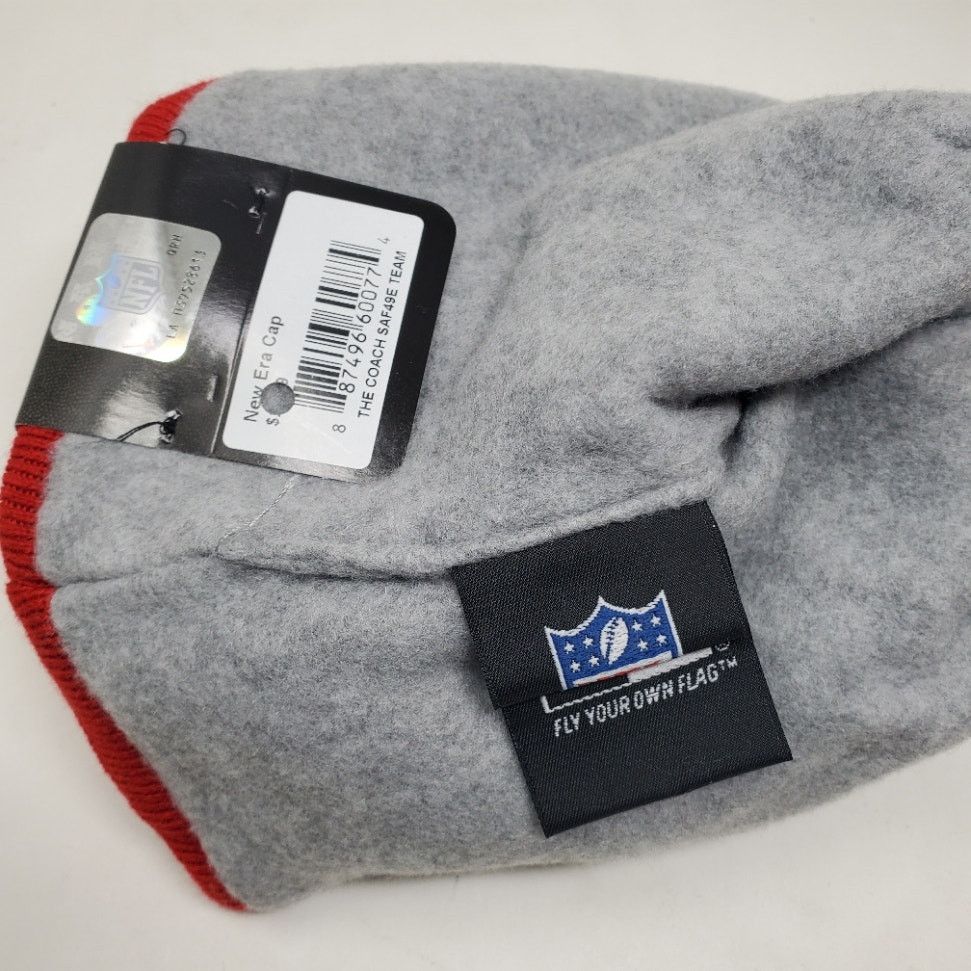 New Era NEW NFL SF 49ers Sideline Coach Pom Beanie RARE Vintage 2014 Size ONE SIZE - 6 Thumbnail