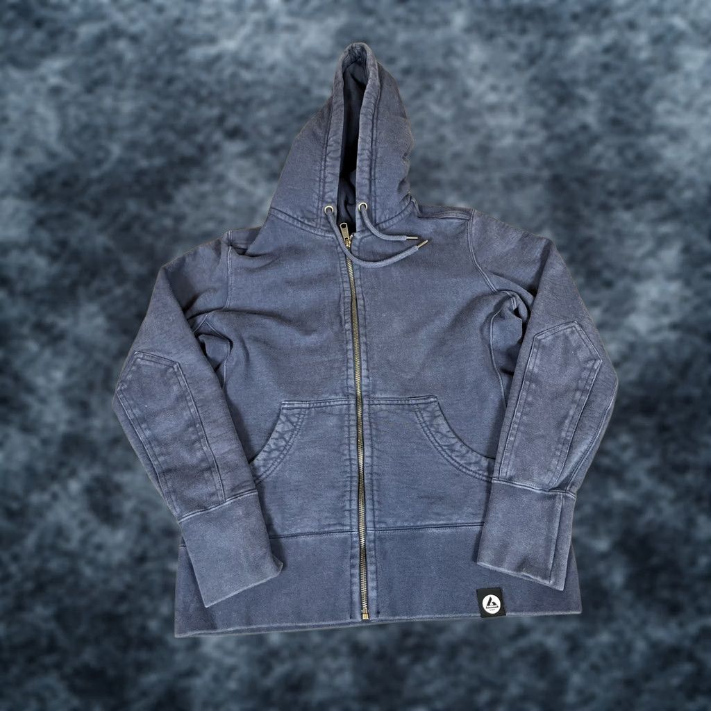 Vintage American Giant Full Zip Hoodie Jacket Women M Navy Blue Heavyweight Size M / US 6-8 / IT 42-44 - 1 Thumbnail
