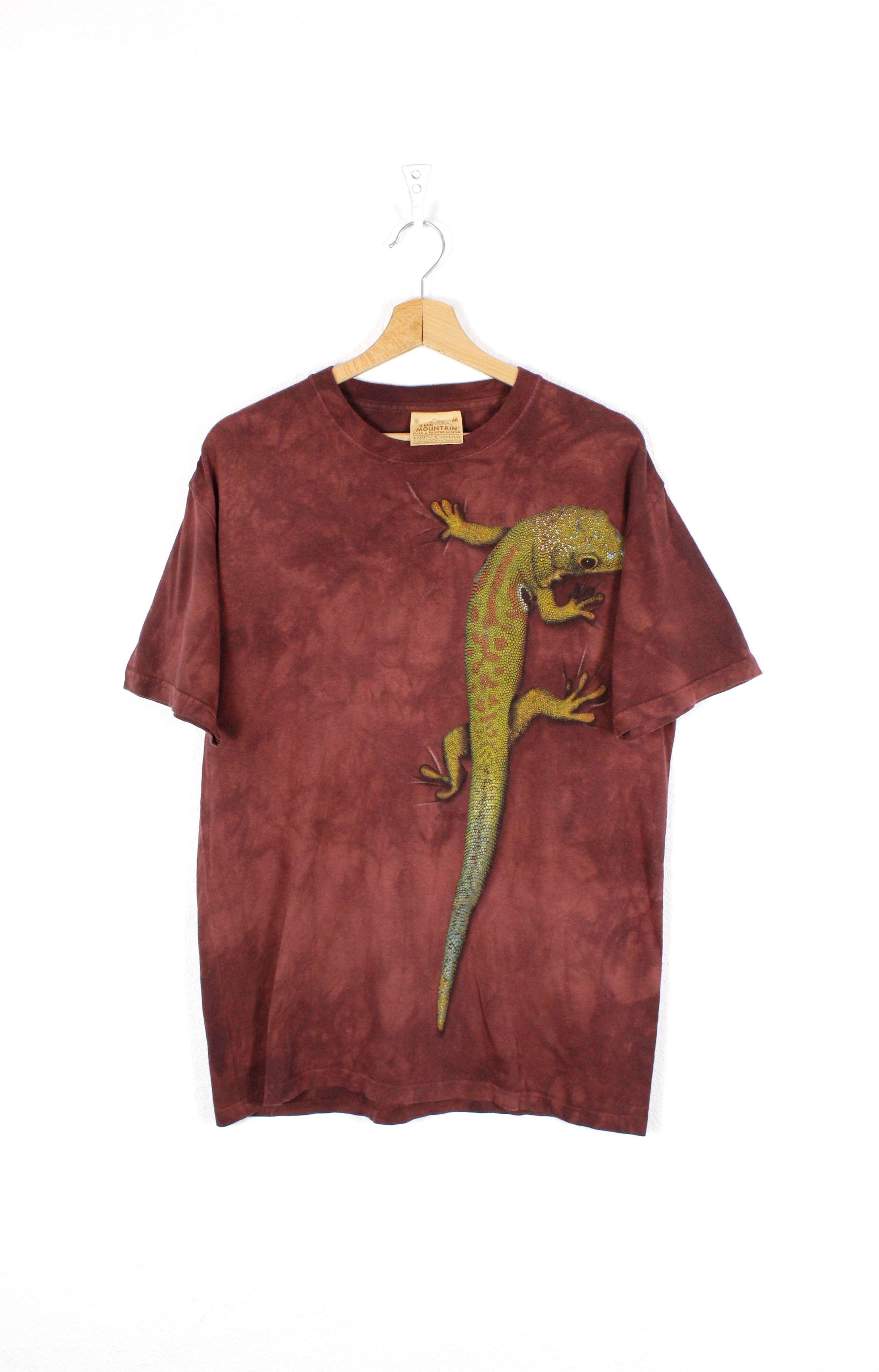 The Mountain × Vintage Vintage 90s The Mountain Tie Dye Gecko Lizzard T-shirt Tee Size US M / EU 48-50 / 2 - 1 Thumbnail