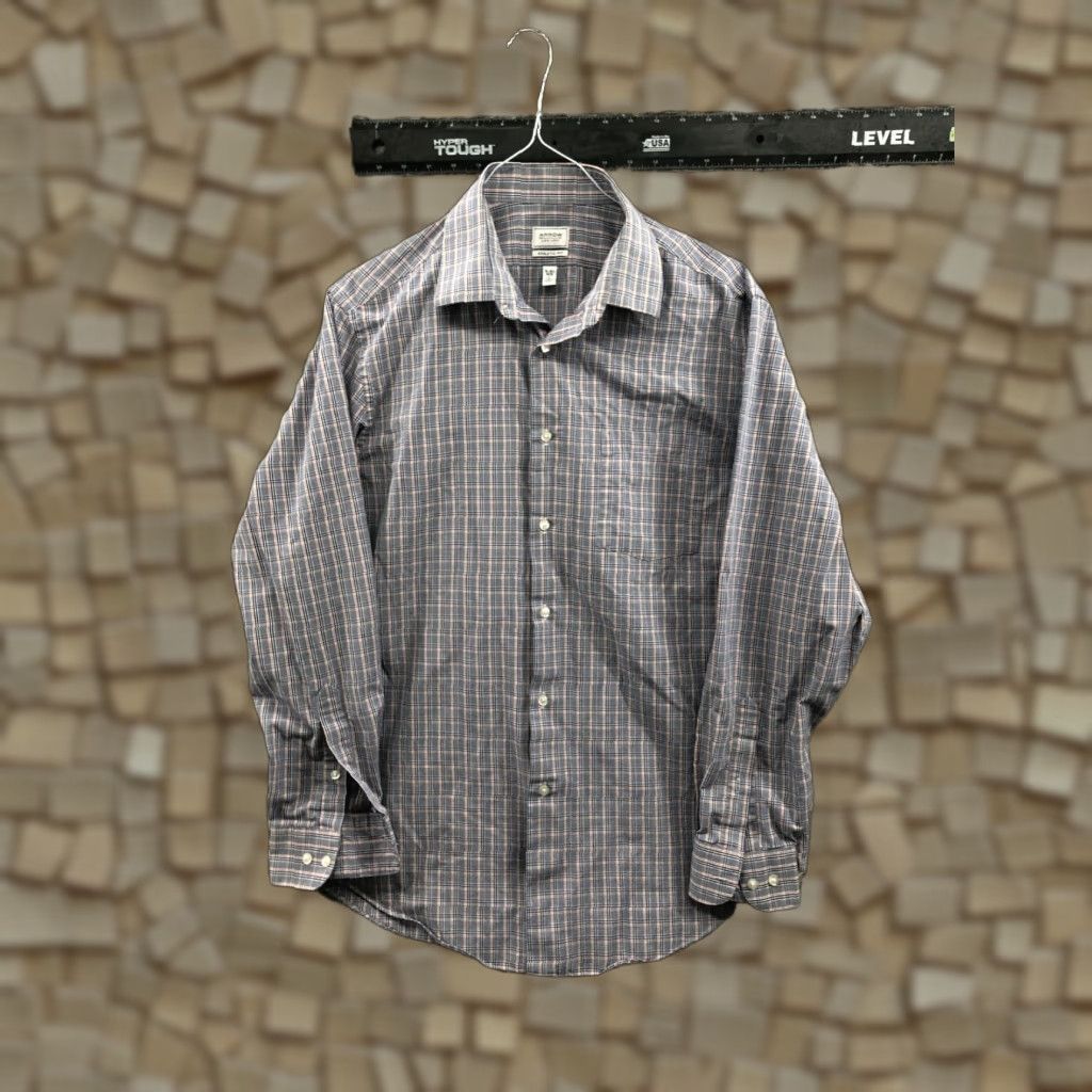 Arrow Arrow Shirt Mens Size L Athletic Fit Wrinkle Free Multicolor Plaid Size US L / EU 52-54 / 3 - 1 Thumbnail