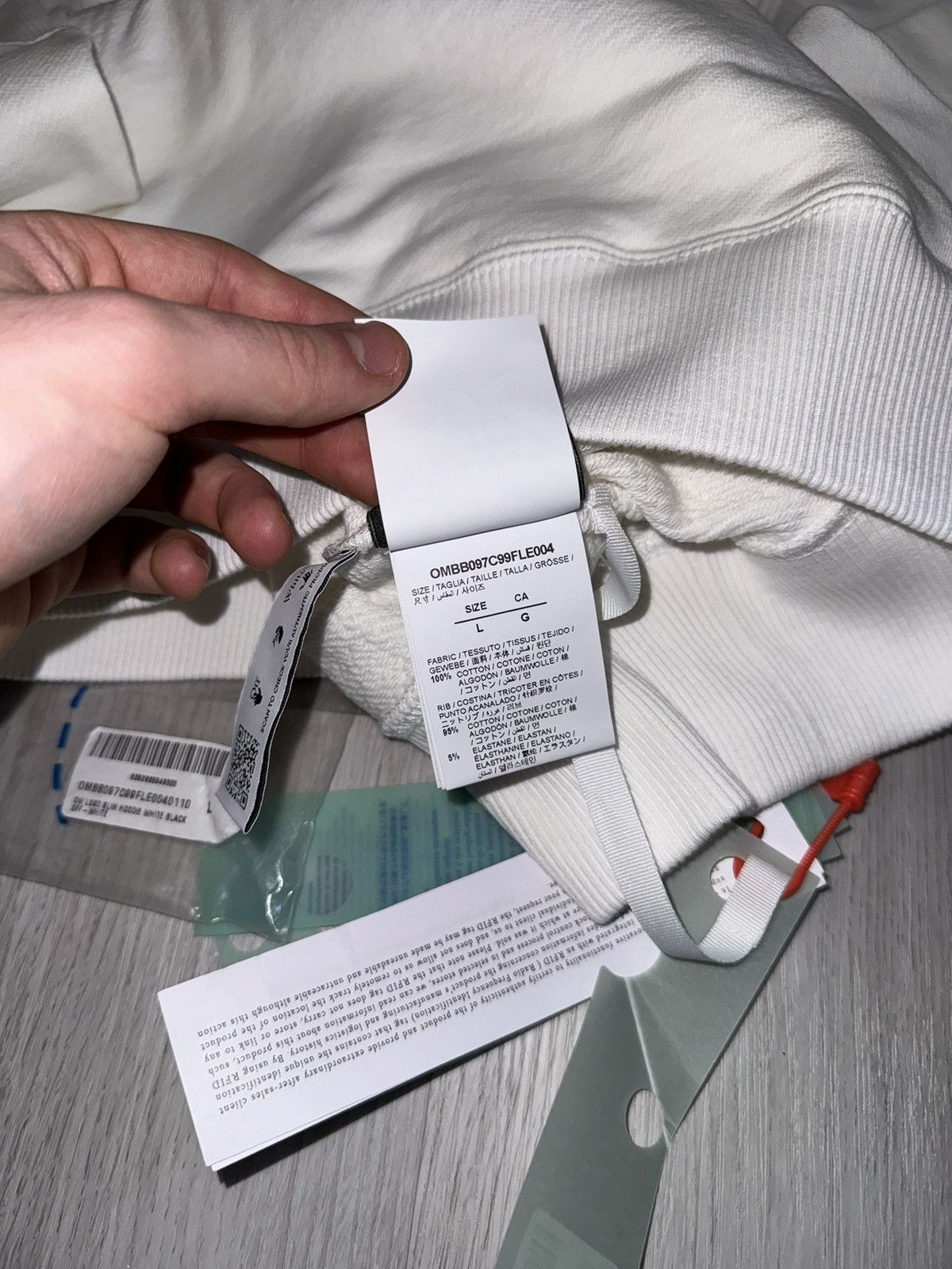 Off-White Off white logo slim hoodie xs Size US XS / EU 42 / 0 - 8 Thumbnail