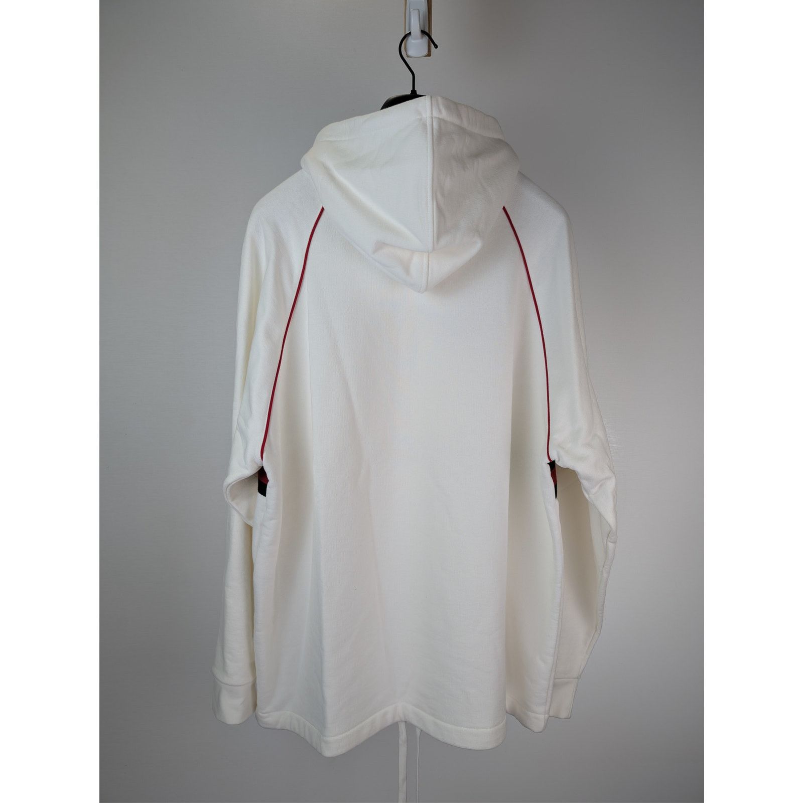 Gucci o1rshd1 Light Felted Cotton Jersey Hoodie Sweatshirt Ivory Size US XL / EU 56 / 4 - 10 Thumbnail
