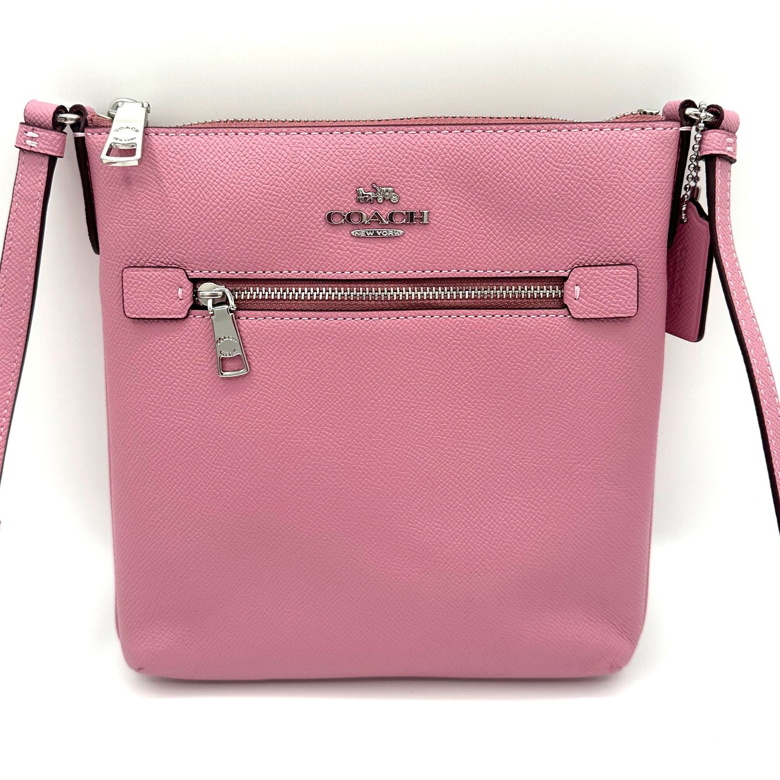 Coach Mini Rowan File Bag Crossbody Purse In Tulip Ce871 in Pink, Women's