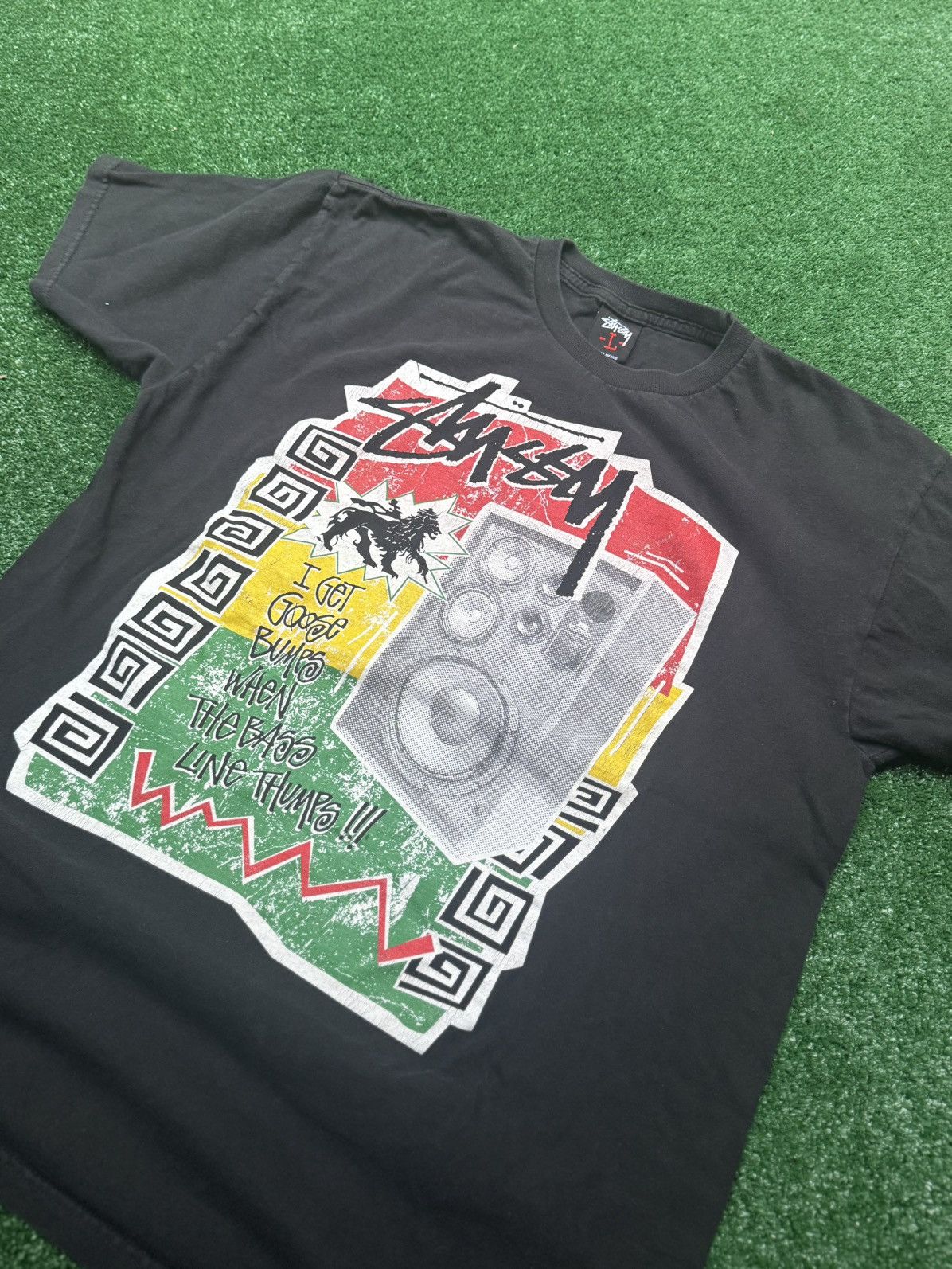 Stussy × Vintage Vintage Stussy Bob Marley Rasta Colour Size US L / EU 52-54 / 3 - 3 Thumbnail