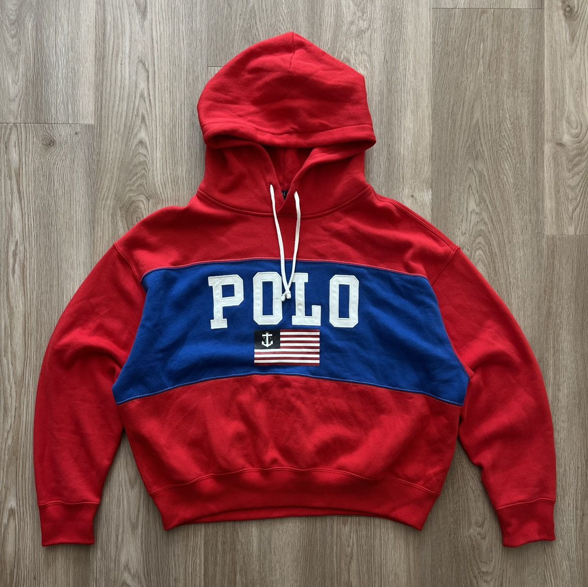 Polo Ralph Lauren × Ralph Lauren Polo Ralph Lauren Big Logo American Flag Hoodie Size M / US 6-8 / IT 42-44 - 1 Thumbnail