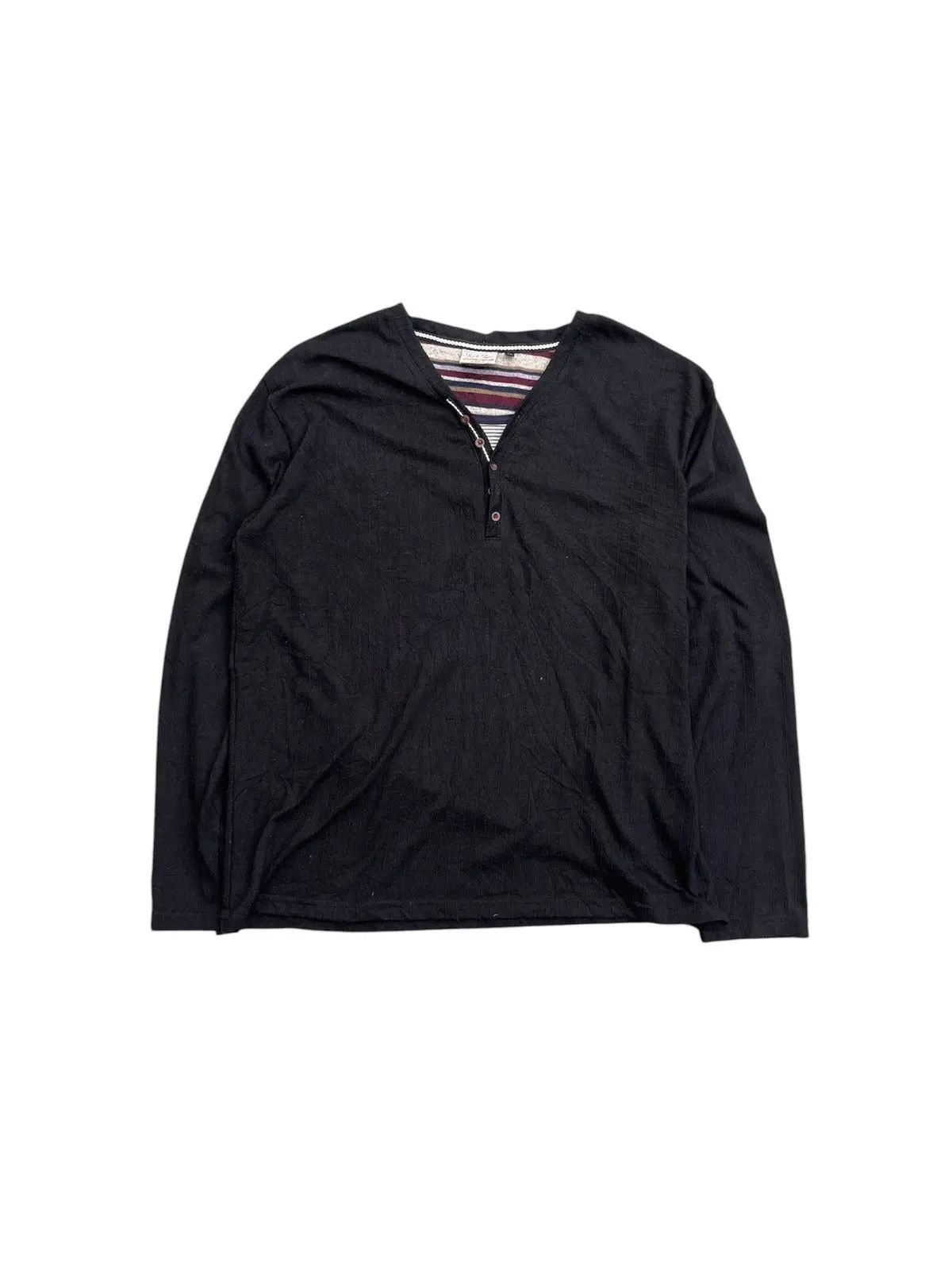 Japanese Brand Japanese Rack Bird V Neck Double Layers Longsleeve Size US S / EU 44-46 / 1 - 1 Thumbnail