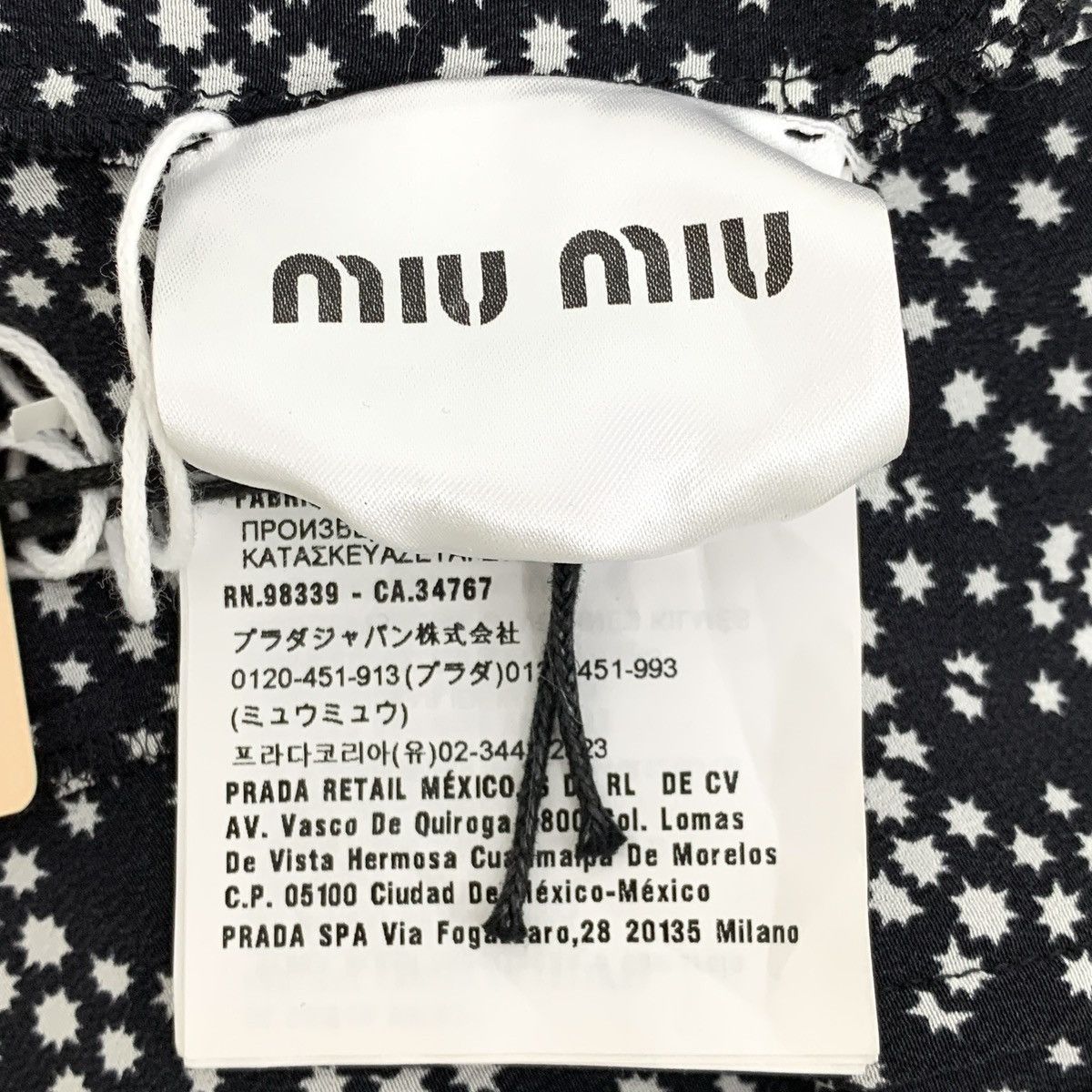 Miu Miu Miu Miu All-over Star Printed V-neck Long Sleeve Dress K26WX Size M / US 6-8 / IT 42-44 - 6 Thumbnail