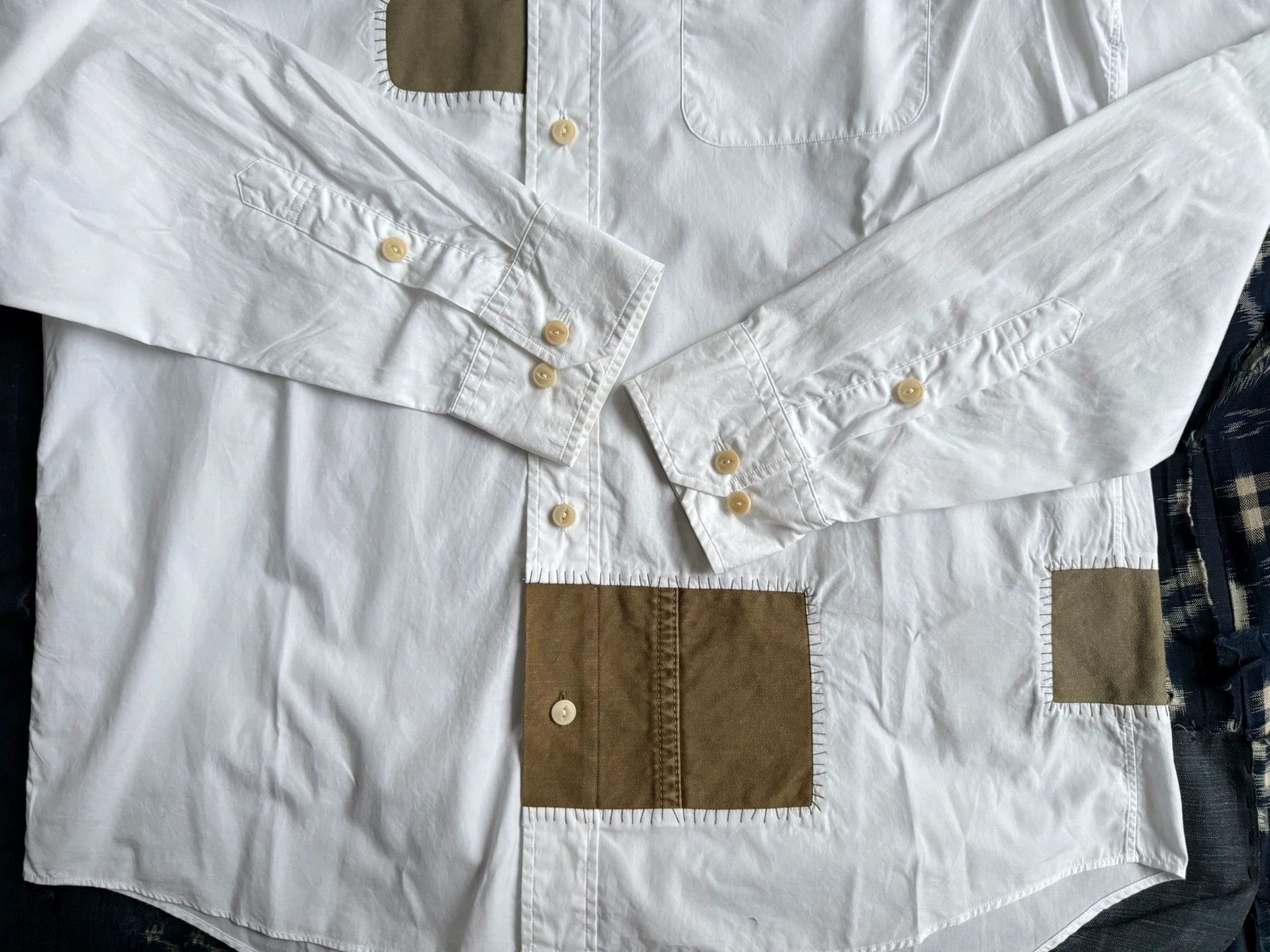 Visvim visvim 15aw fatigues b.d. shirts, L/S, patchwork shirt Size US M / EU 48-50 / 2 - 8 Thumbnail