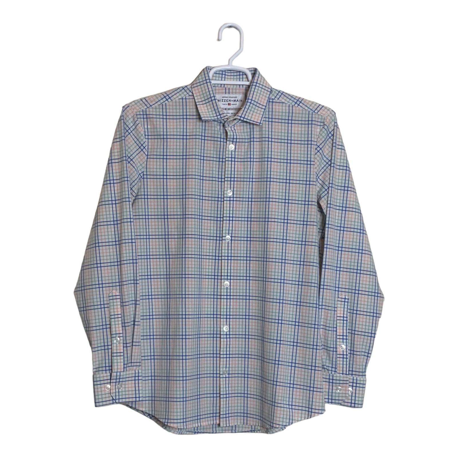 Mizzen+Main Mizzen+Main plaid long sleeves large trim fit shirt size XL Size US XL / EU 56 / 4 - 1 Thumbnail