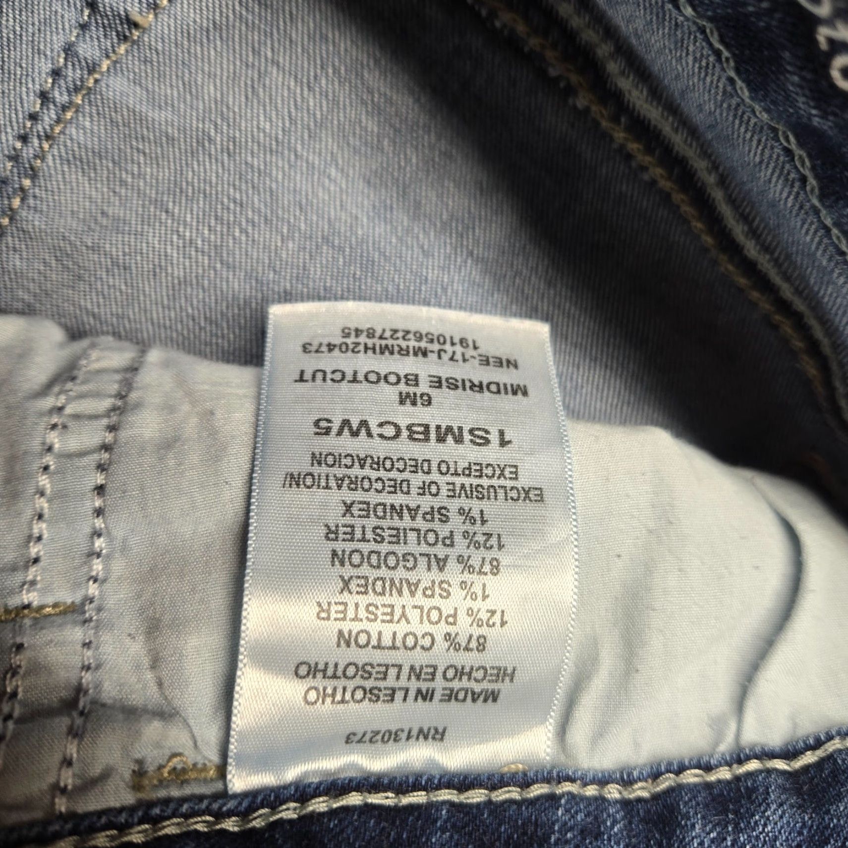 Lee Riders by LEE Jeans Blue Denim Bootcut Mid Rise Med Wash Western Adult Womens 6M Size 28" / US 6 / IT 42 - 5 Thumbnail