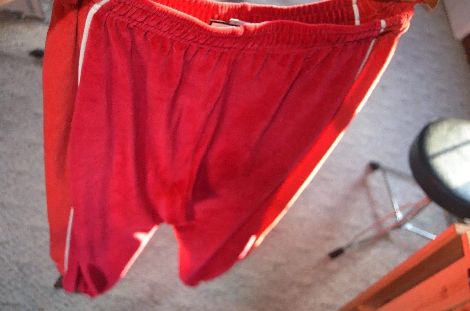 Gucci Gucci GG Velvet Track Pants Red White Logo XL Size 25" / US 0 / IT 36 - 5 Thumbnail