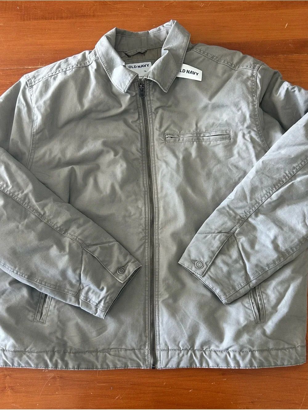 Old Navy Old Navy Men's Light Gray Jacket Size US XL / EU 56 / 4 - 1 Thumbnail