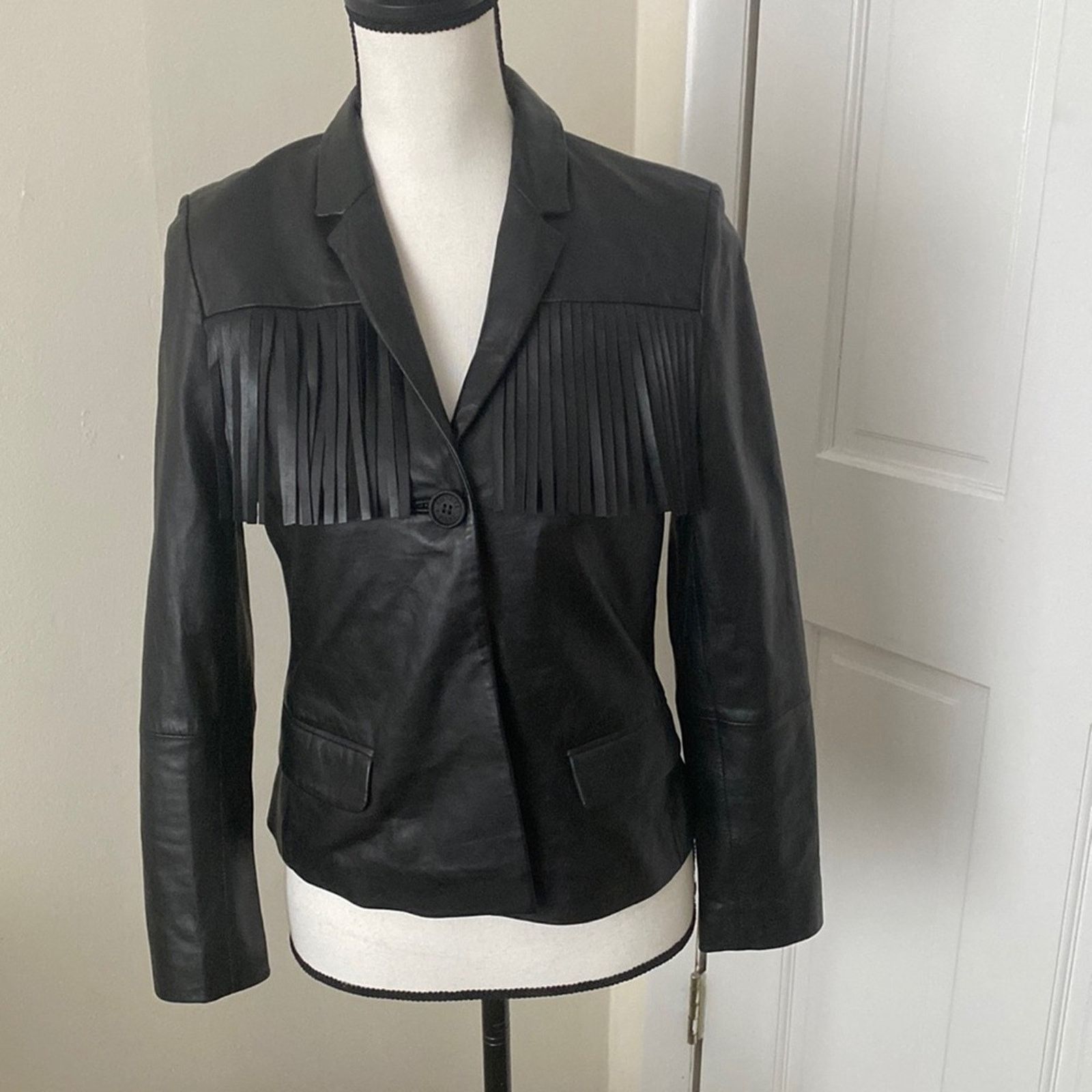 Zadig & Voltaire Maison Zadig & Voltaire Deluxe Black Leather Jacket Small Size US S / EU 44-46 / 1 - 1 Thumbnail