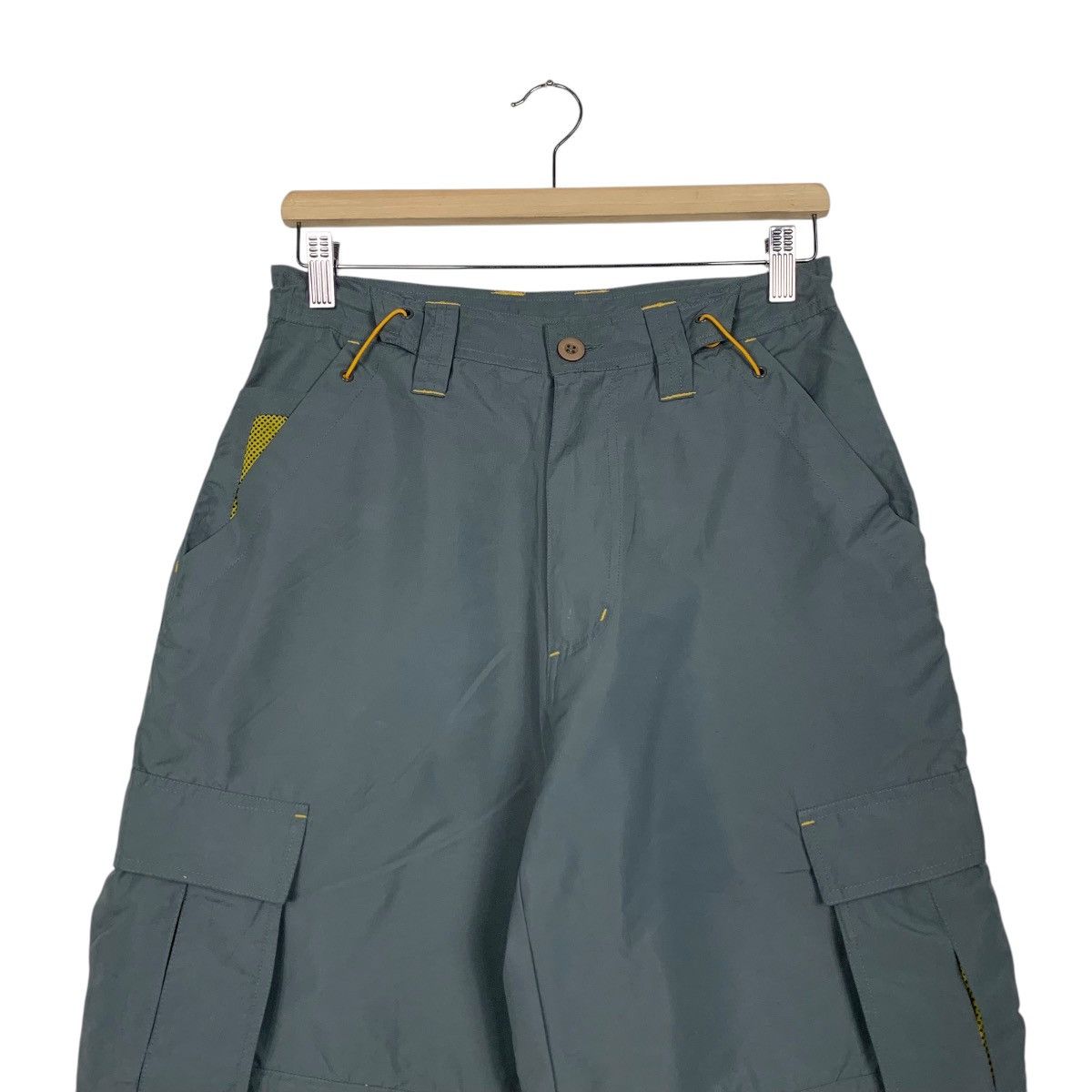 Japanese Brand NON HOOLIGAN Bondage Multipocket Poly Cargo Pant #2817-C127 Size US 28 / EU 44 - 2 Thumbnail