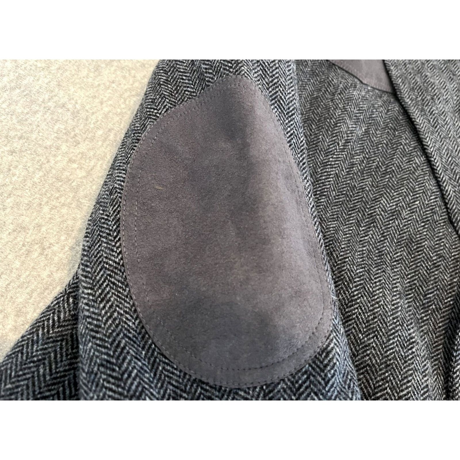Pendleton Pendleton Western Tweed Wool Blue Jacket Blazer Sport Coat 46 Long Mens Wool Tweed 2 Button Elbow Patches Vintage Western Theme Size 46R - 5 Thumbnail