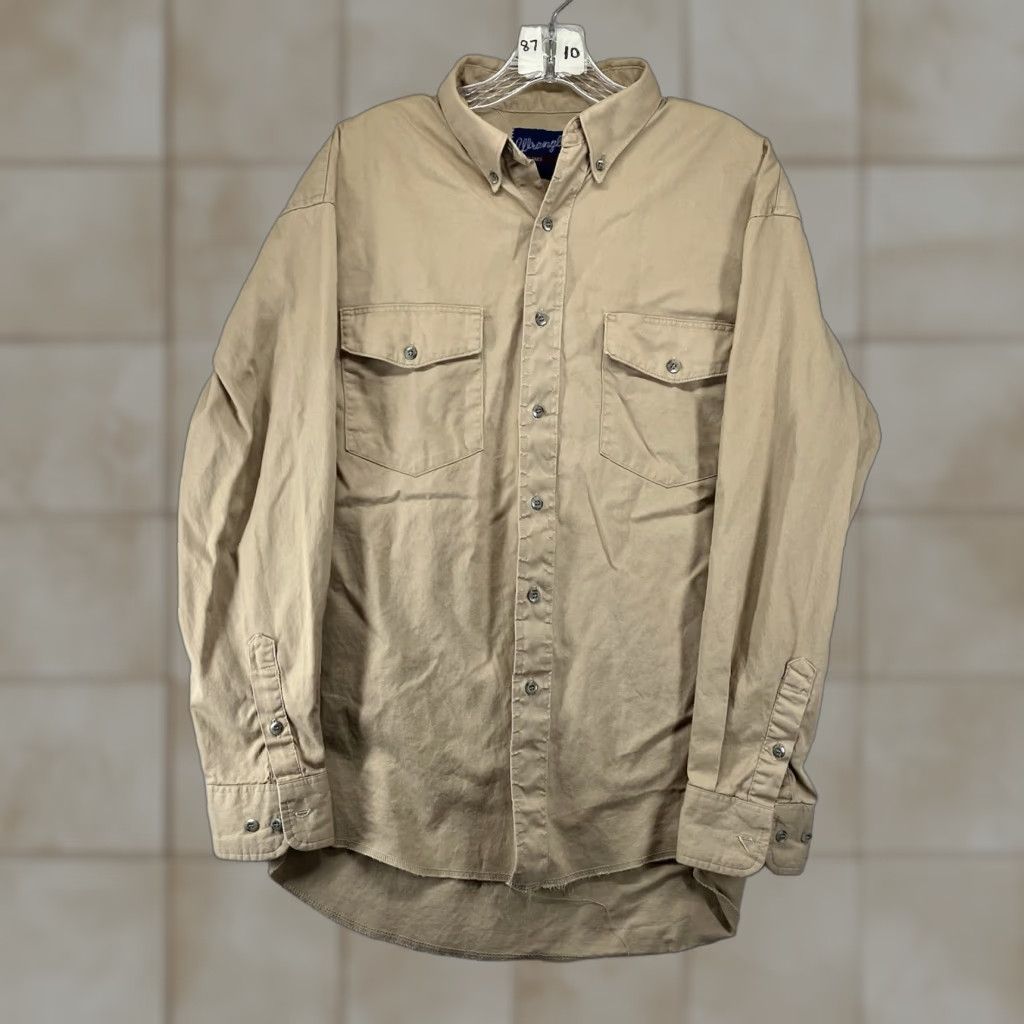 Wrangler Vintage Wrangler Western Shirt Mens Medium Solid Brown 90s Cowboy Casual Workwear Size US M / EU 48-50 / 2 - 1 Thumbnail