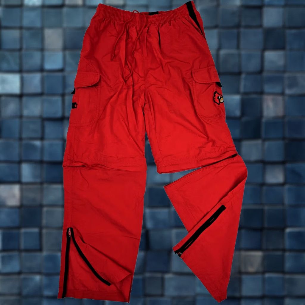 Starter VINTAGE Starter Y2K Convertible Track Pants Shorts Men M 30x29 Louisville Baggy Size US 31 - 1 Thumbnail
