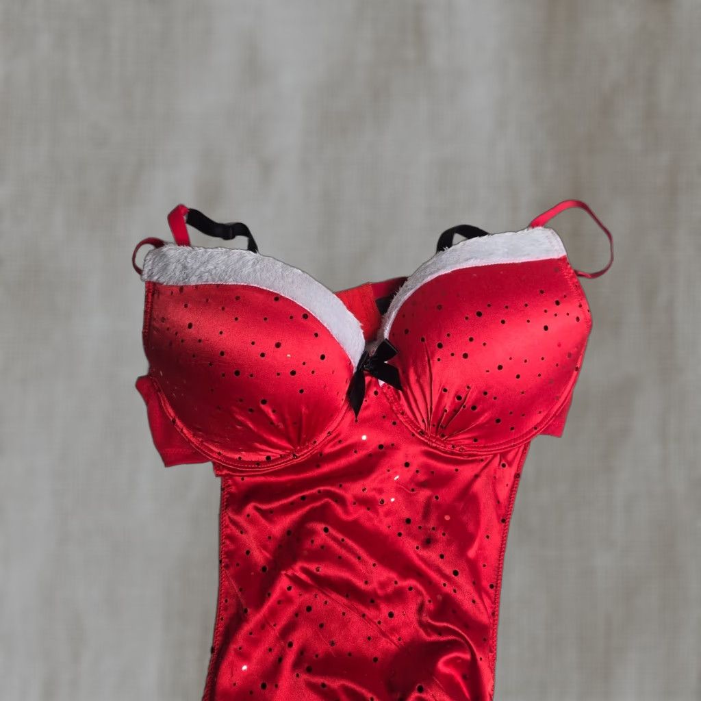 Vintage true desire Bra Top Women's 2X Red Push Up Camisole Size XXL / US 16-18 / IT 52-54 - 1 Thumbnail