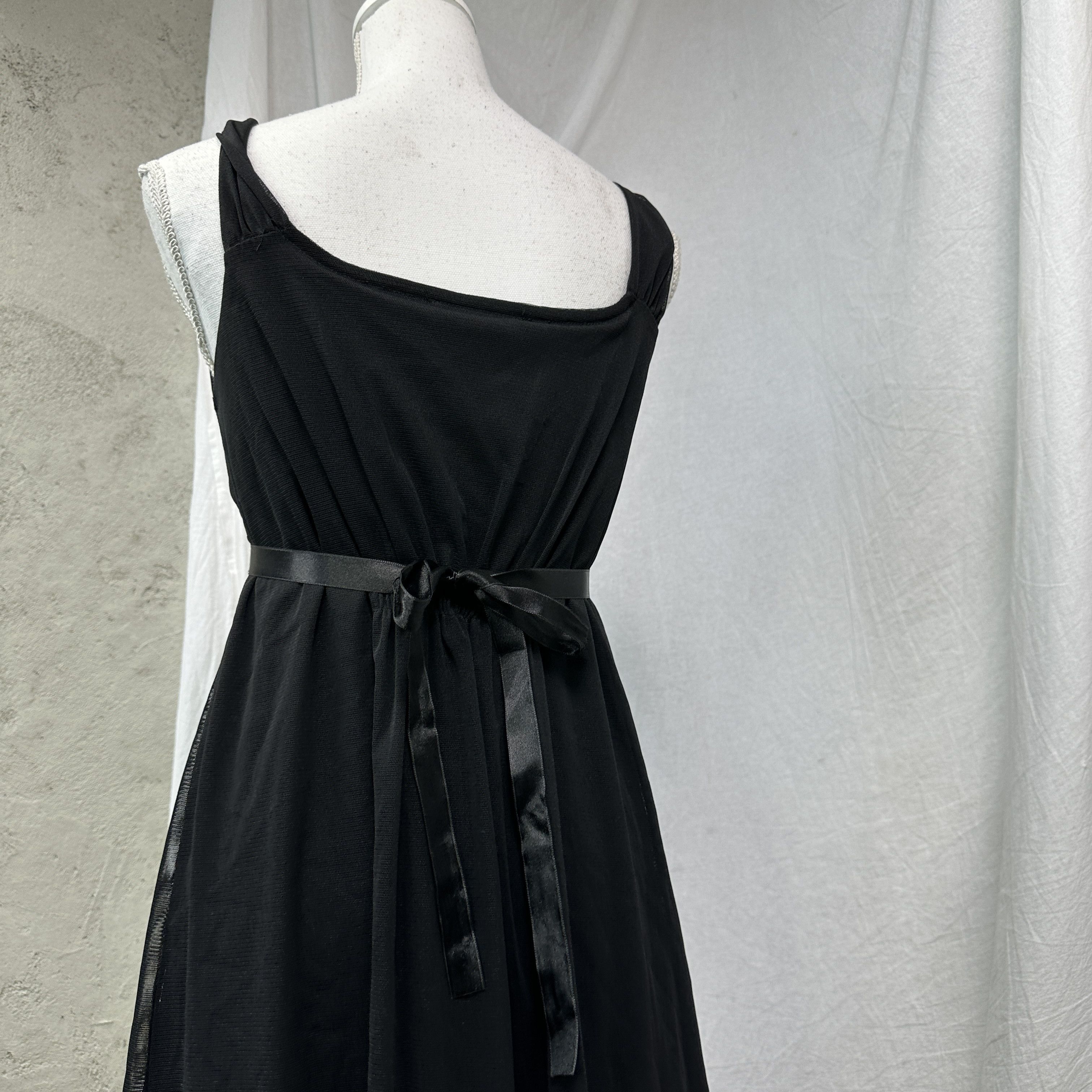 Vintage Vintage Avant Garde Opium Elegant Maxi Dress 00s Size S / US 4 / IT 40 - 3 Thumbnail