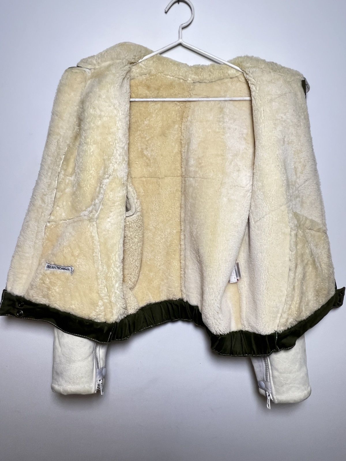 Giorgio Armani Emporio Armani shearling aviator jacket archive vintage Size US M / EU 48-50 / 2 - 17 Thumbnail