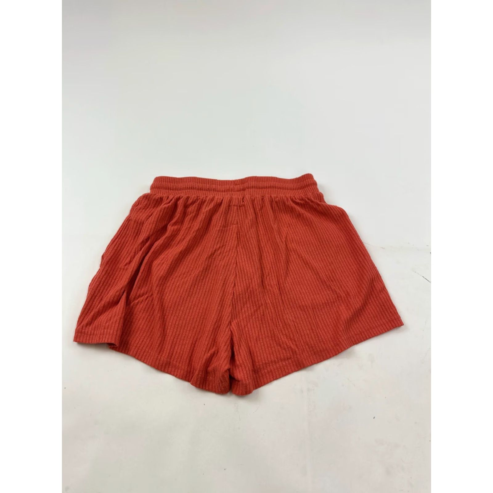 Vintage AllFenix Shorts Womens Small Orange Textured Pockets Elastic Waist Australia Size 28" / US 6 / IT 42 - 2 Thumbnail