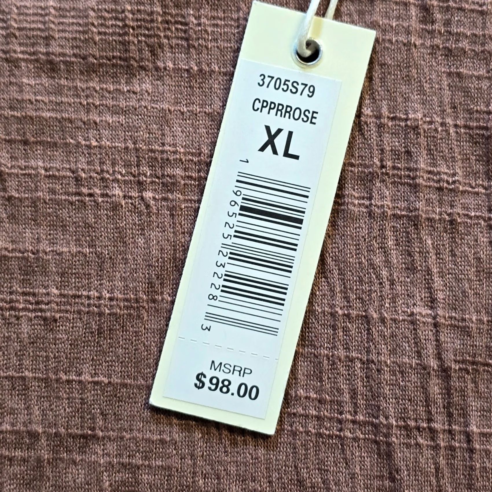 Vintage Max Studio Sweater Women XL Brown Texture Short Sleeve Stretch Boxy Capsule Blouse Knit Size XL / US 12-14 / IT 48-50 - 4 Thumbnail