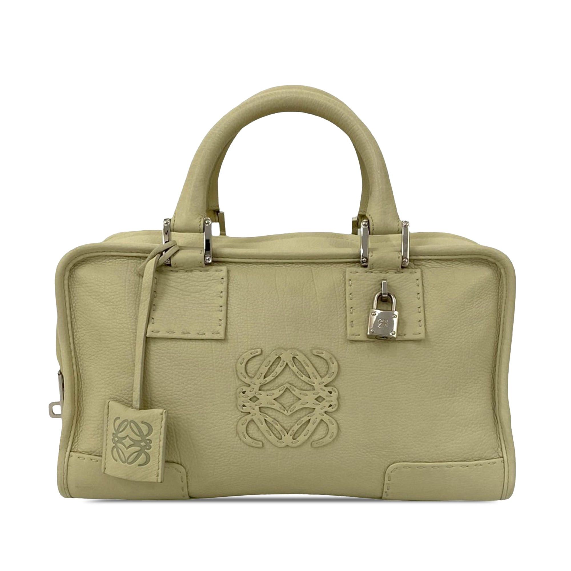 Loewe Leather Amazona 28 in Green, Women's