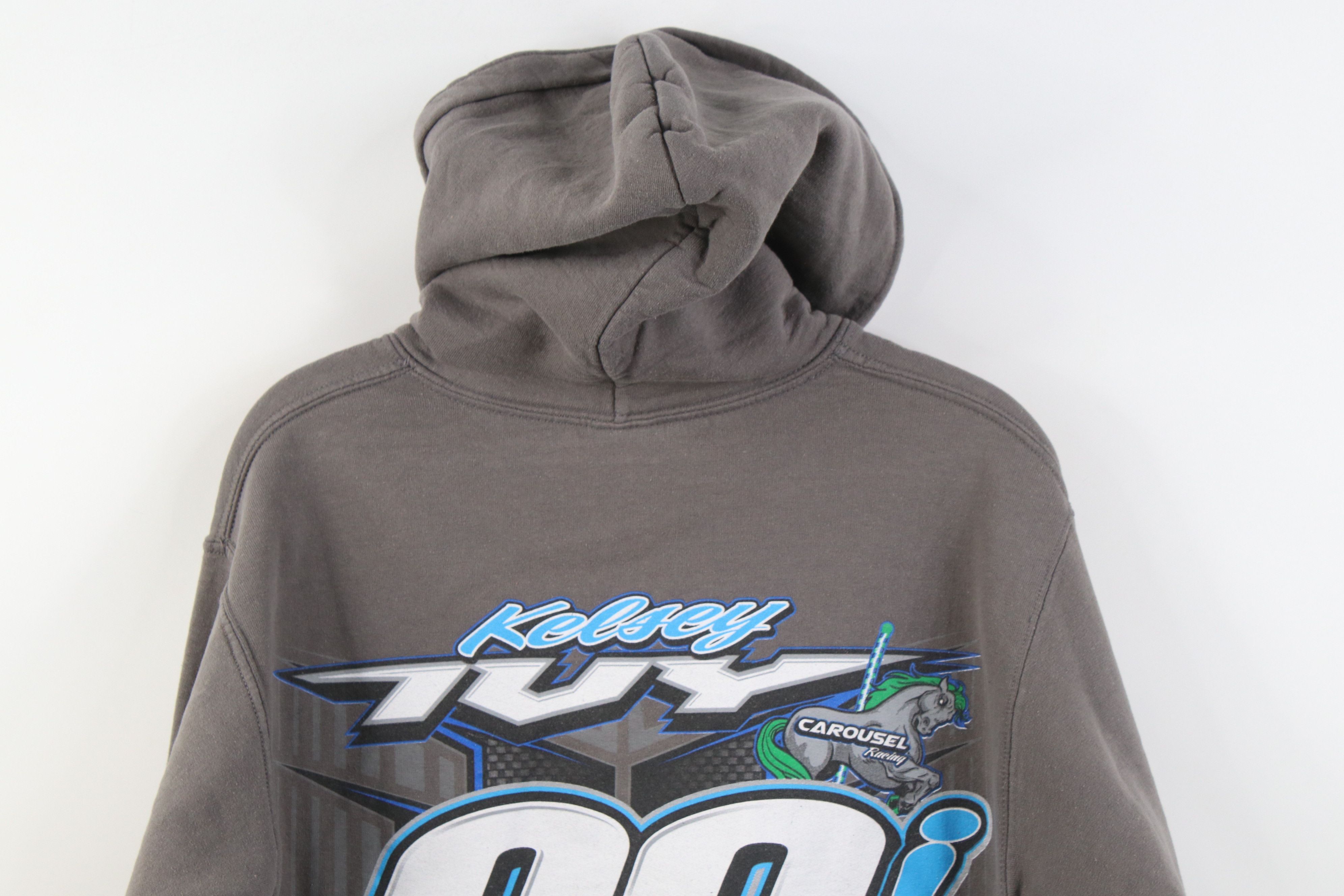 Vintage Y2K Streetwear Kelsey Ivy Racing Hoodie Sweatshirt Gray Size US S / EU 44-46 / 1 - 14 Thumbnail