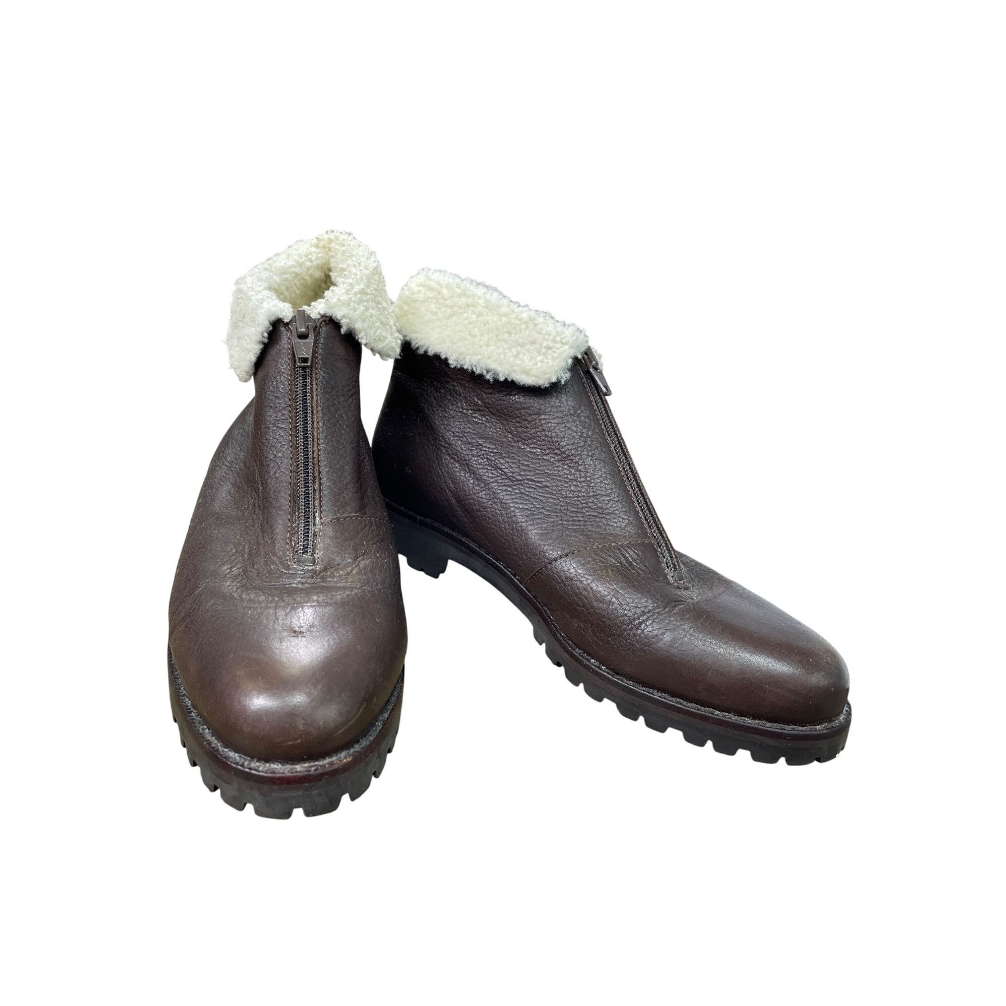 Cole Haan Cole Haan Womens Brown Leather Fur-Lined Ankle Boots Size 7. Size US 7.5 / IT 37.5 - 21 Thumbnail