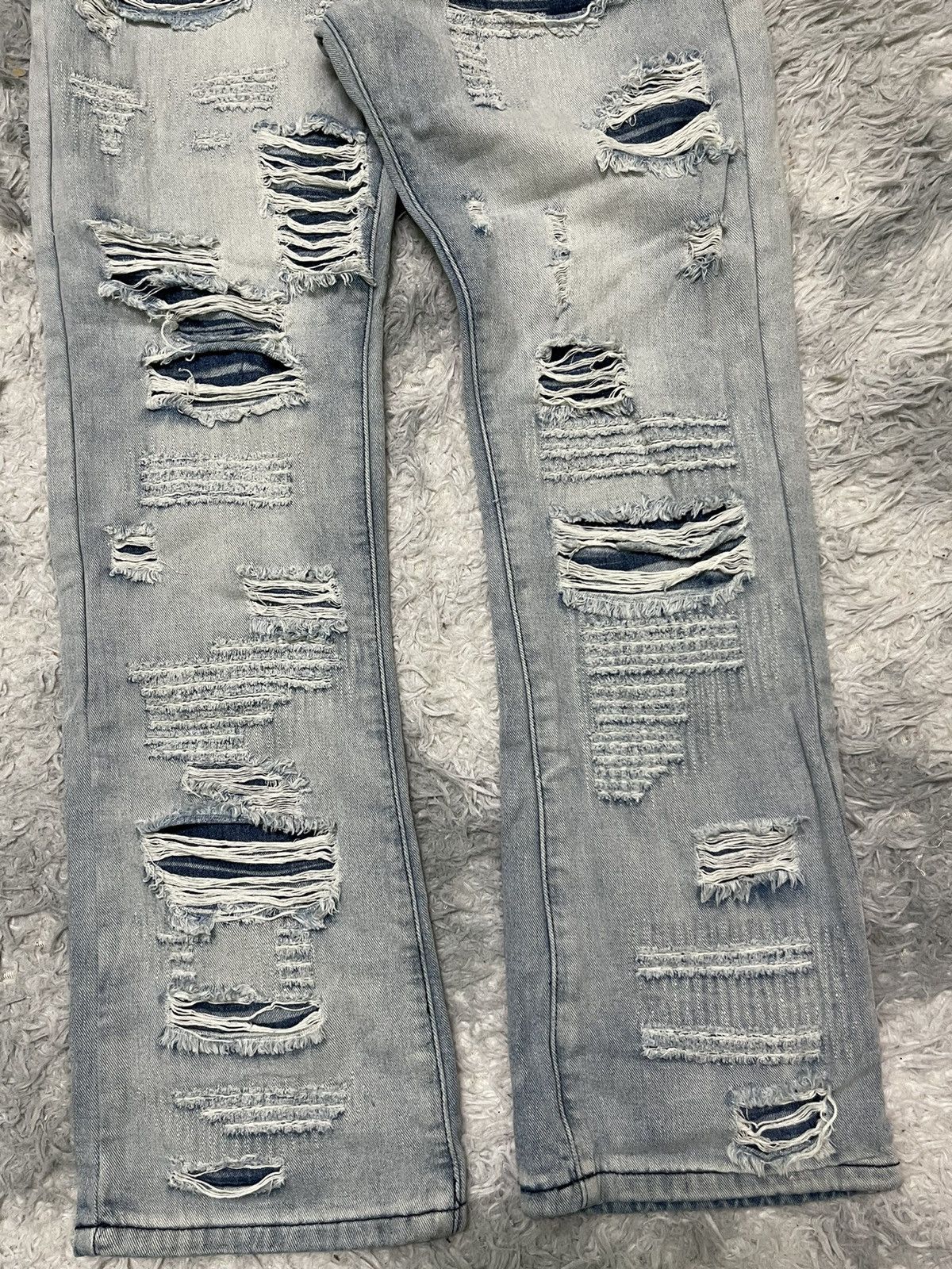 If Six Was Nine 2000s ARULE DISTRESSED DENIM RARE DESIGN Size US 29 - 3 Thumbnail