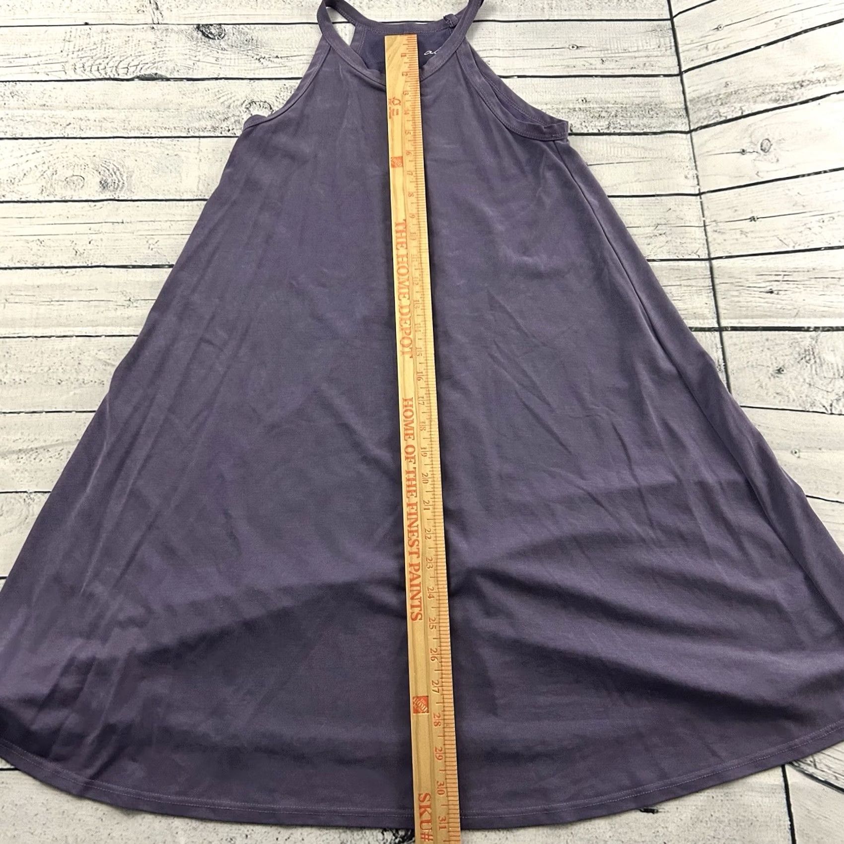 Vintage Alya Sleeveless Purple A-Line Dress Women's XS Casual Short Dress Size XS / US 0-2 / IT 36-38 - 2 Thumbnail