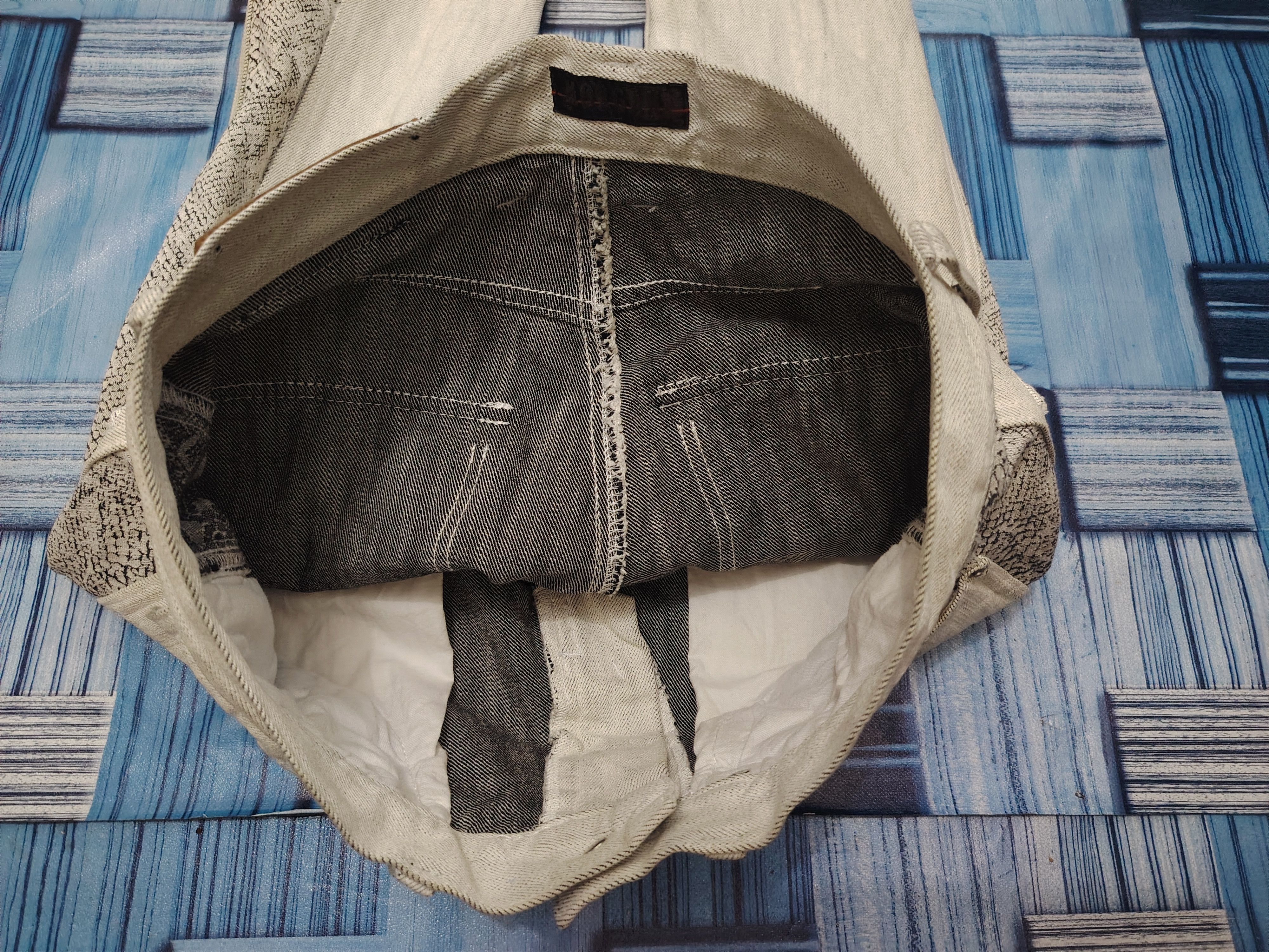 If Six Was Nine Japanese Morgan Homme Python Flared Jeans Bootcut Size US 30 / EU 46 - 18 Thumbnail