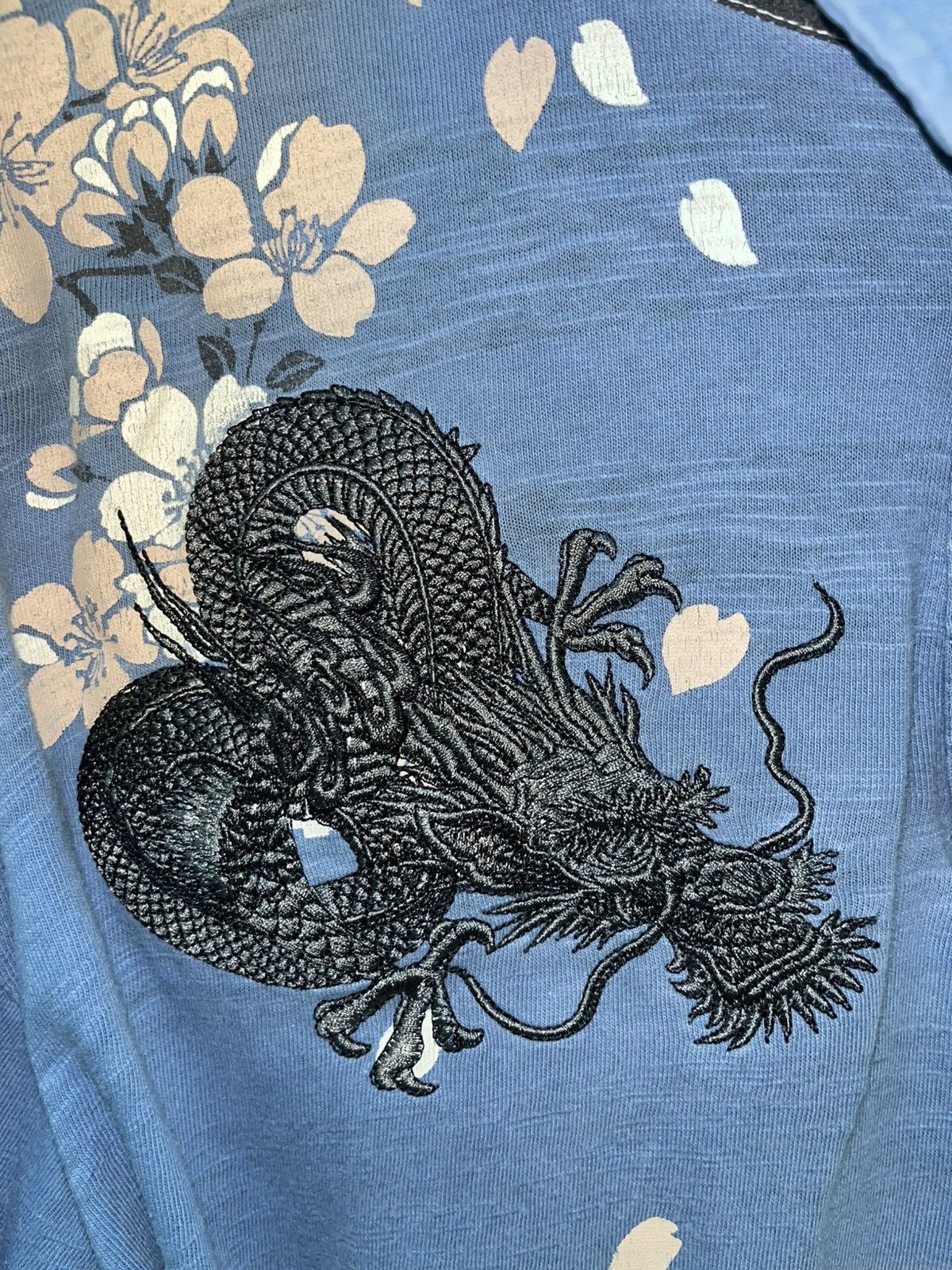 Bullet Noise Japanese Sukajan Dragon Single Pocket Long Sleeve Shirt Size US L / EU 52-54 / 3 - 3 Thumbnail